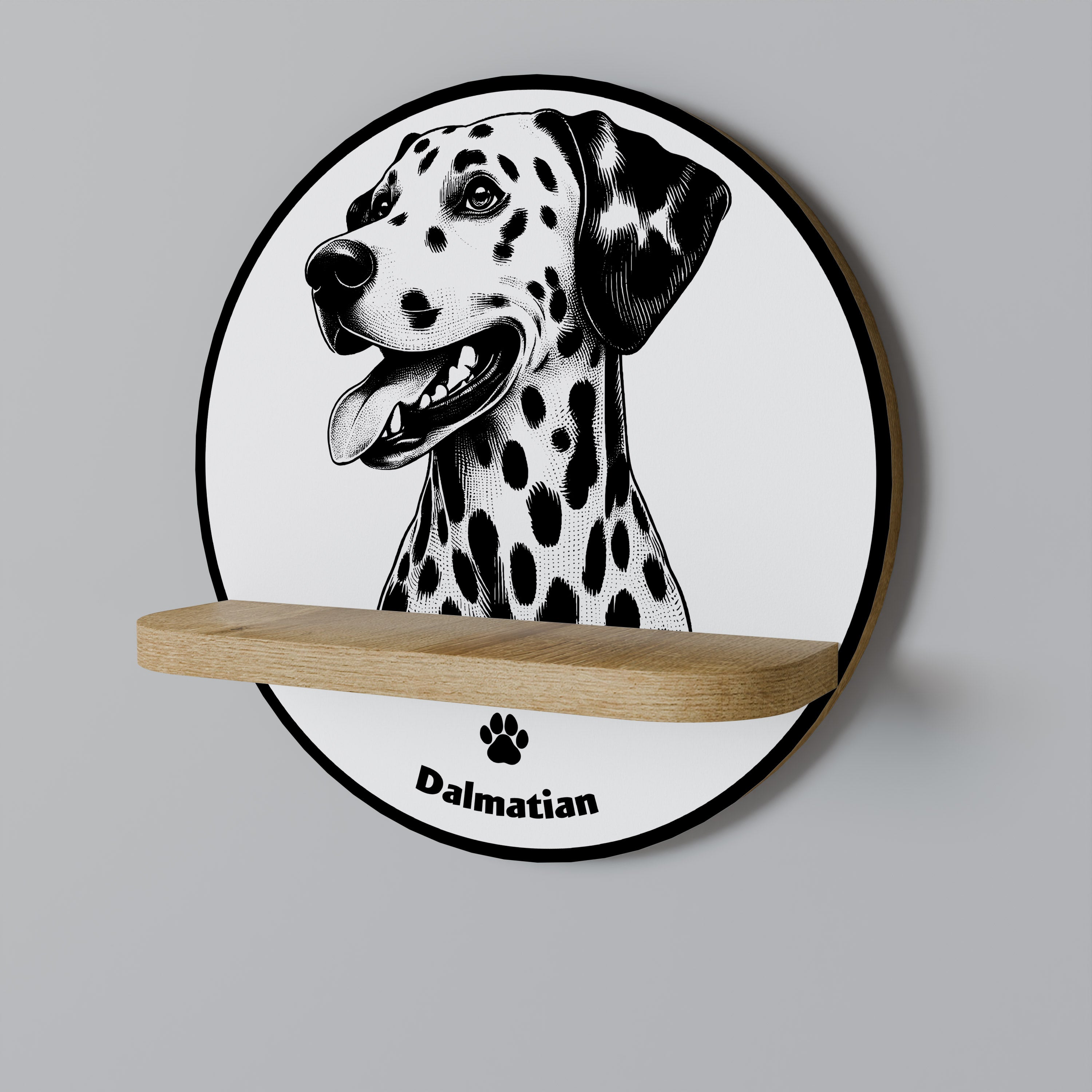 DALMATIAN DOG Półka okrągła