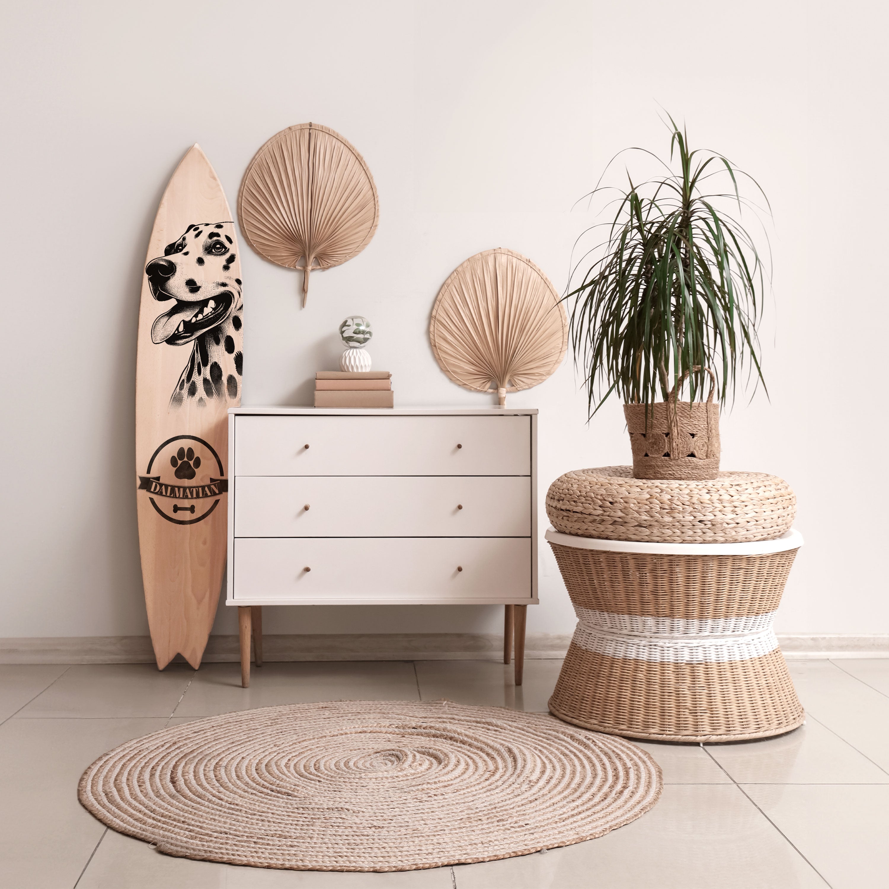DALMATIAN DOG Dekoracyjna deska surfingowa