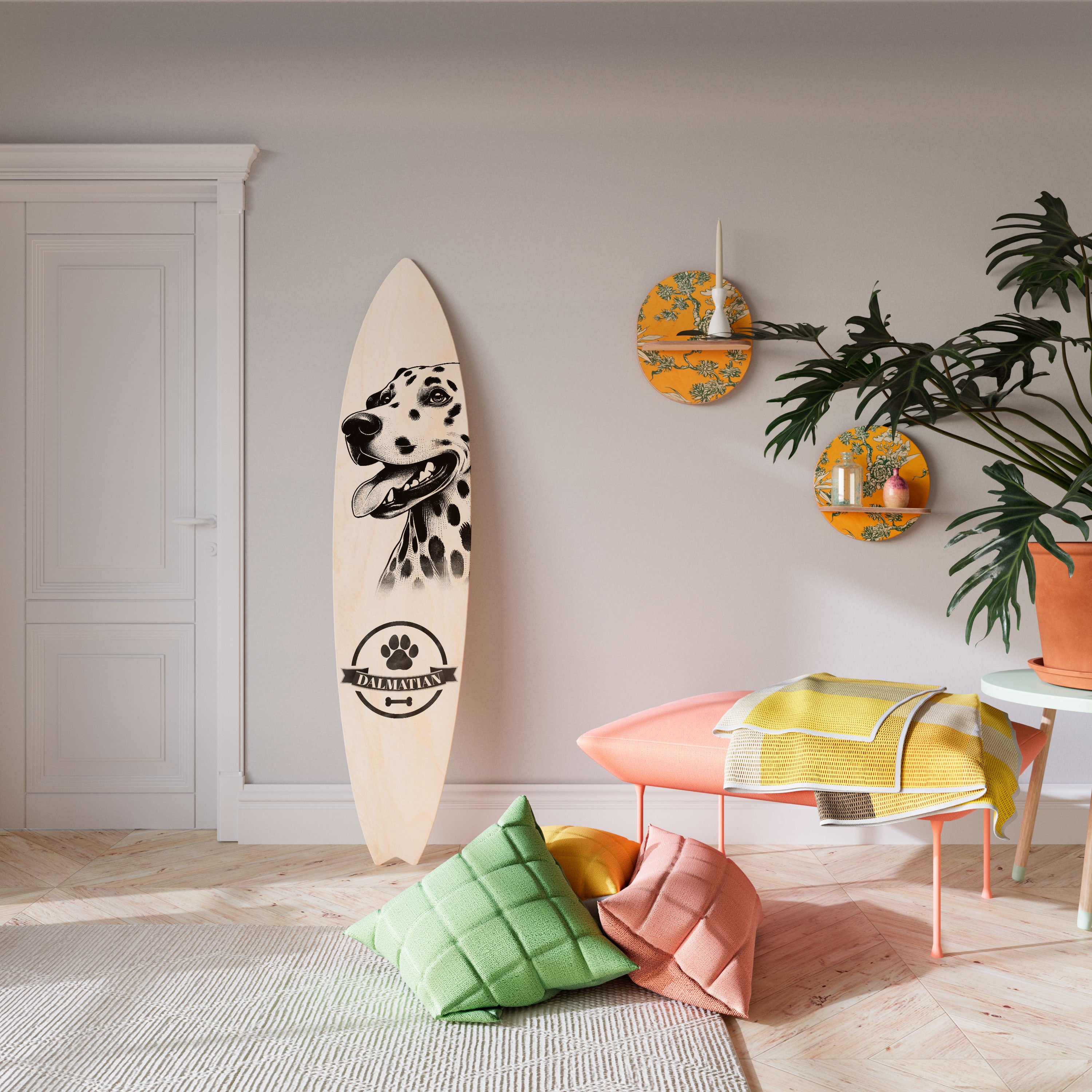 DALMATIAN DOG Dekoracyjna deska surfingowa