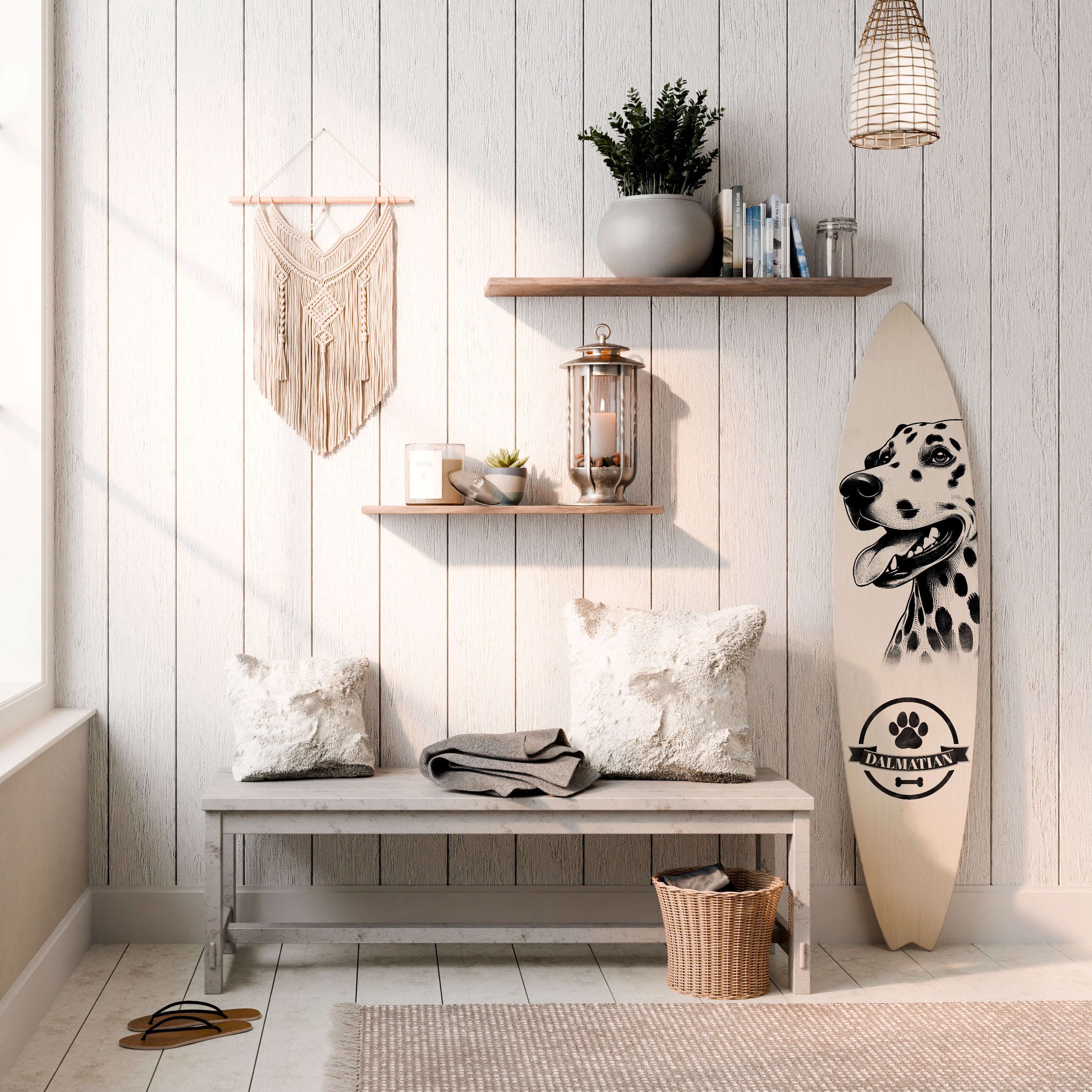 DALMATIAN DOG Dekoracyjna deska surfingowa