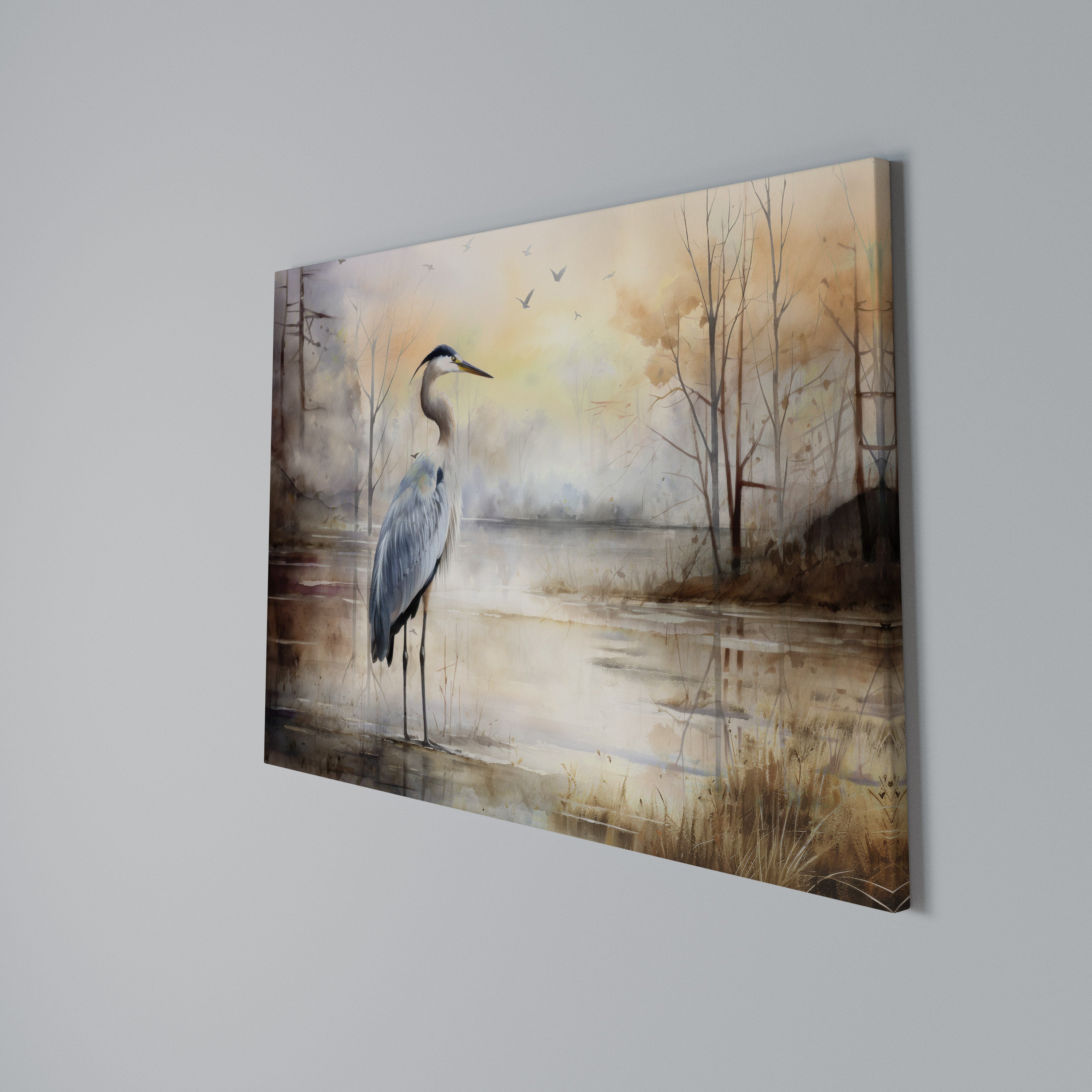 HERON DAYDREAM Poziomy obraz na płótnie