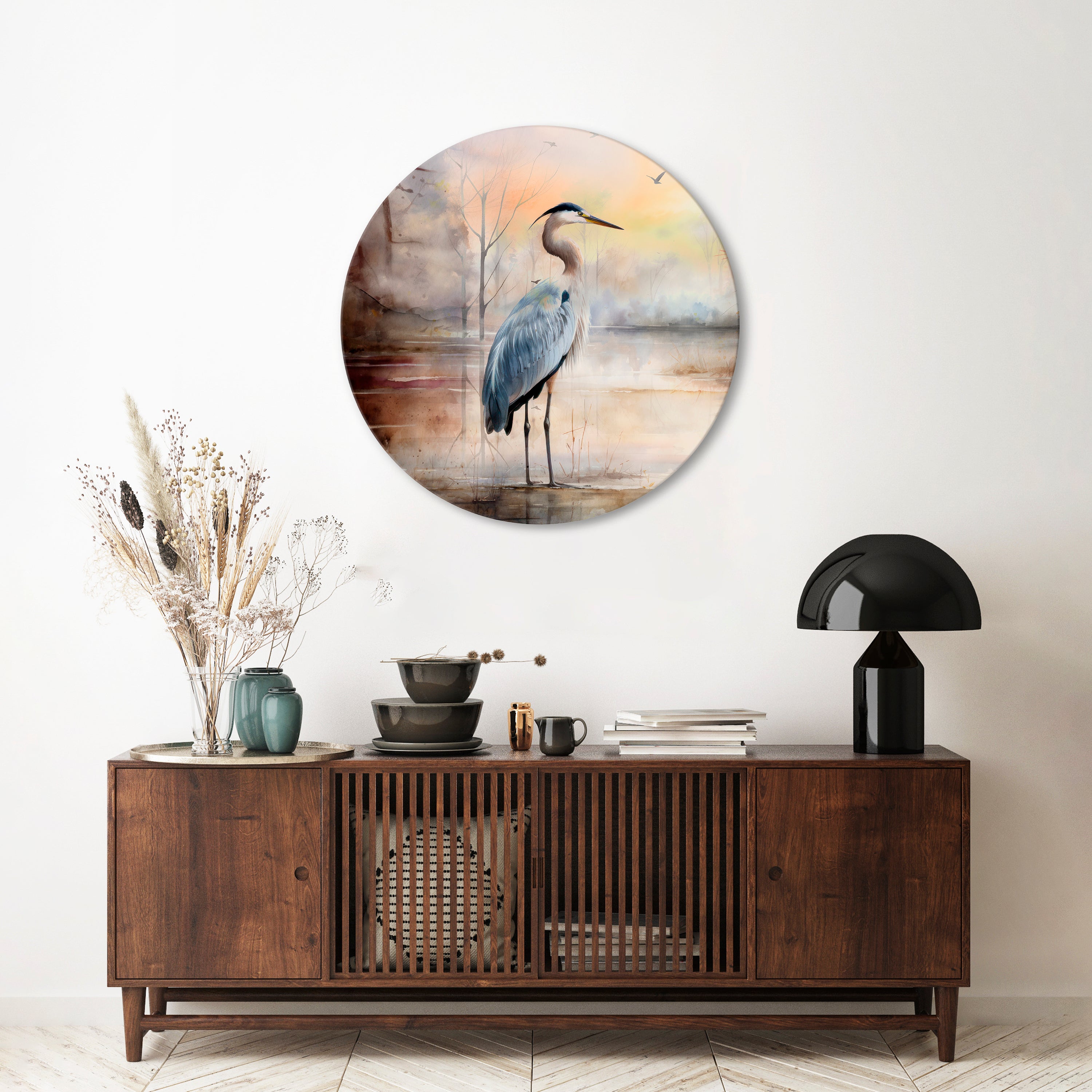 HERON DAYDREAM Obraz okrągły