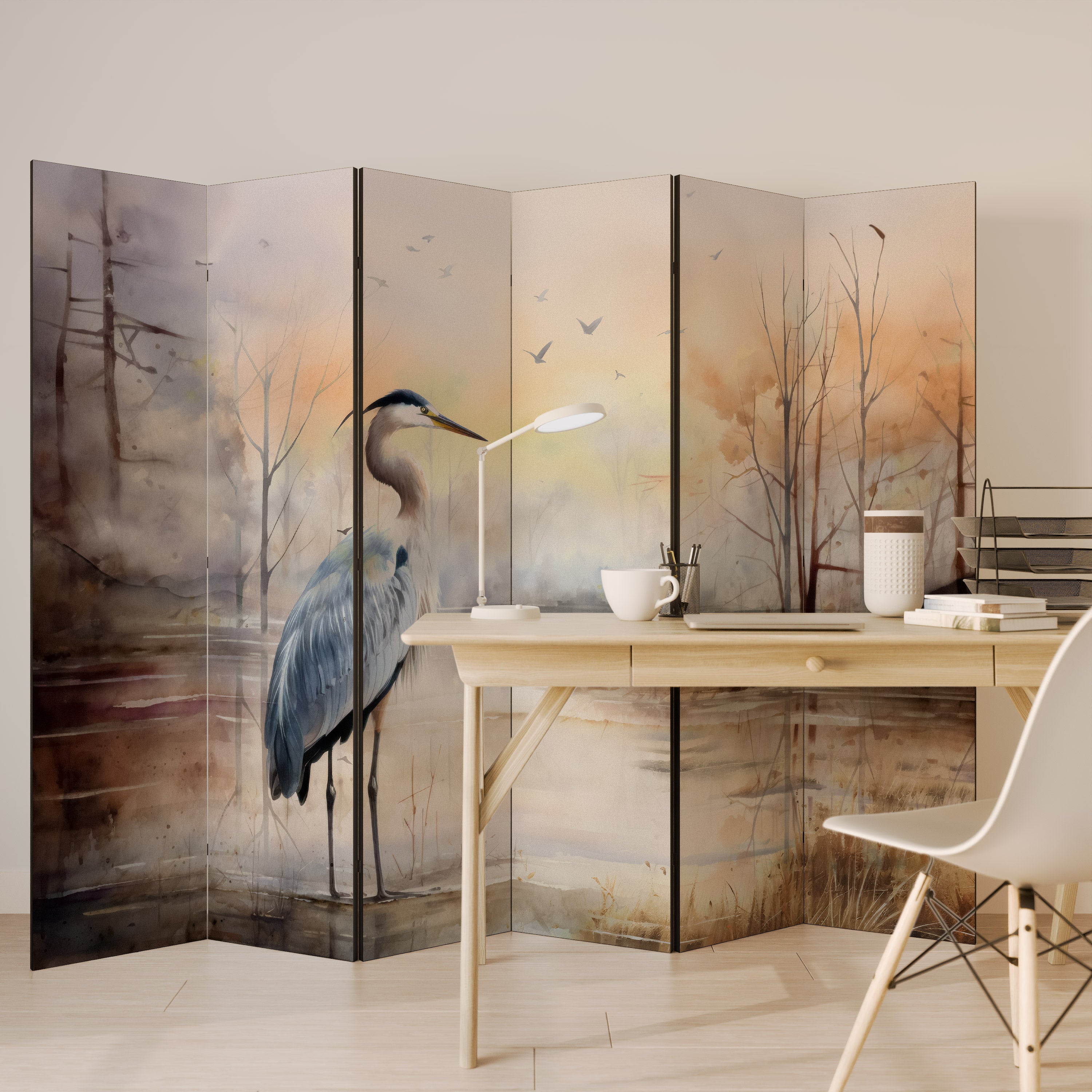 HERON DAYDREAM Dekoracyjny parawan 6-skrzydłowy