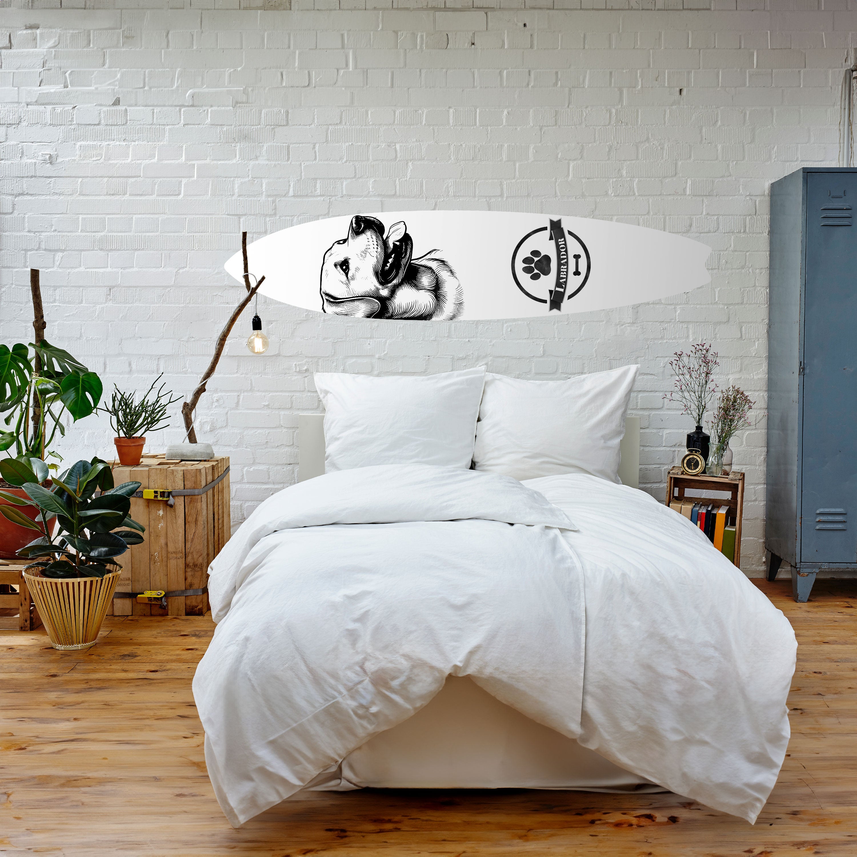 LABRADOR DOG Naklejka - deska surfingowa