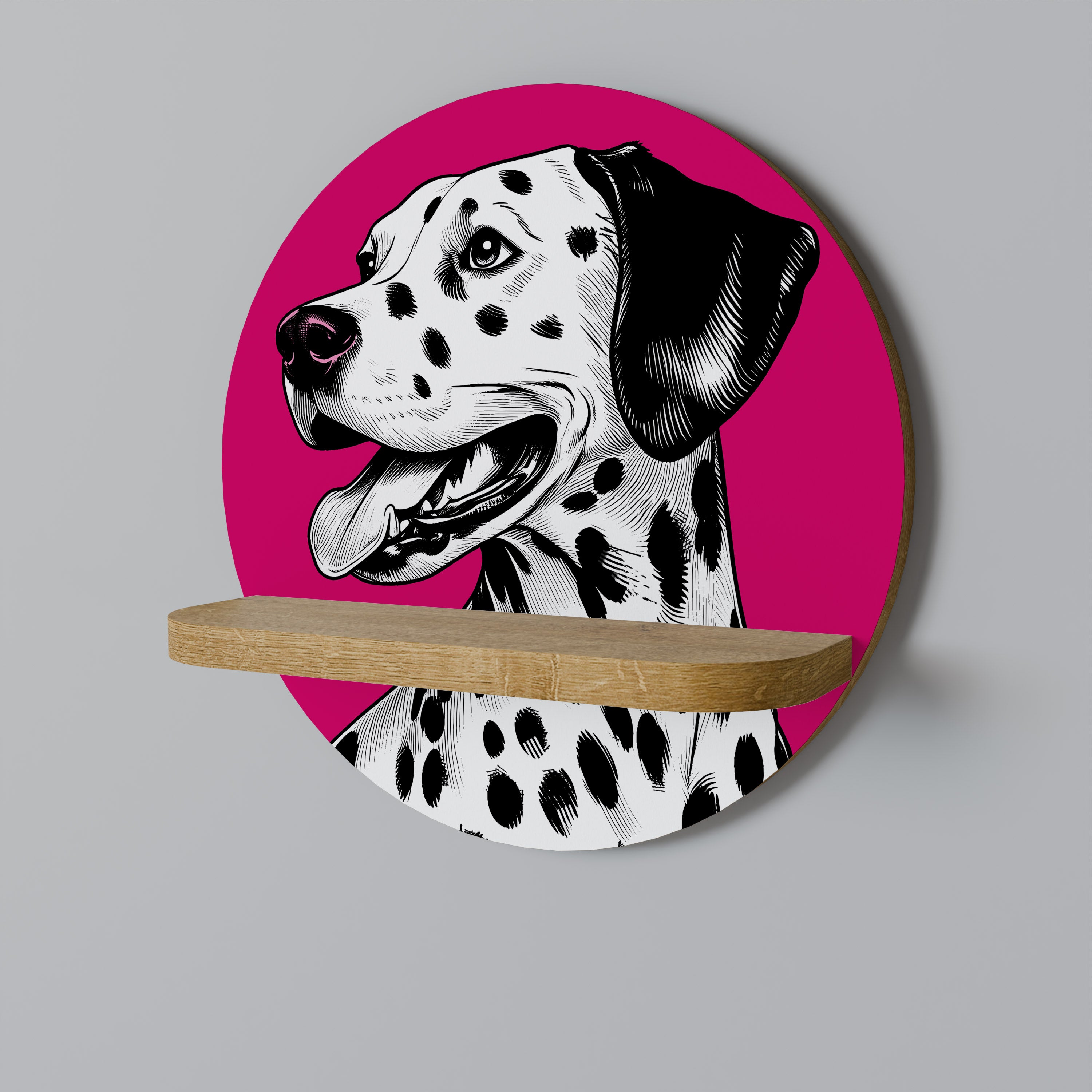 DALMATIAN SMILE Półka okrągła