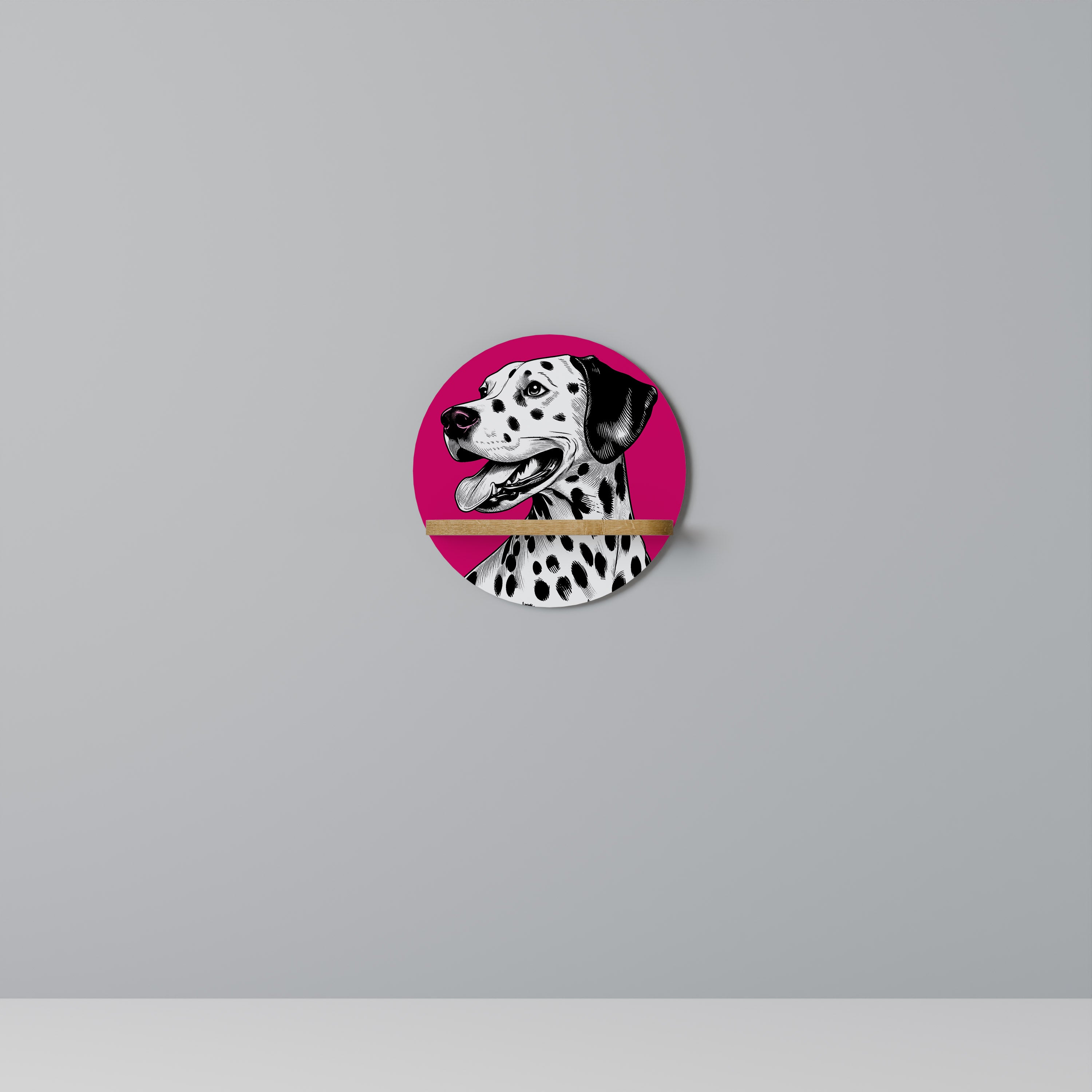 DALMATIAN SMILE Półka okrągła