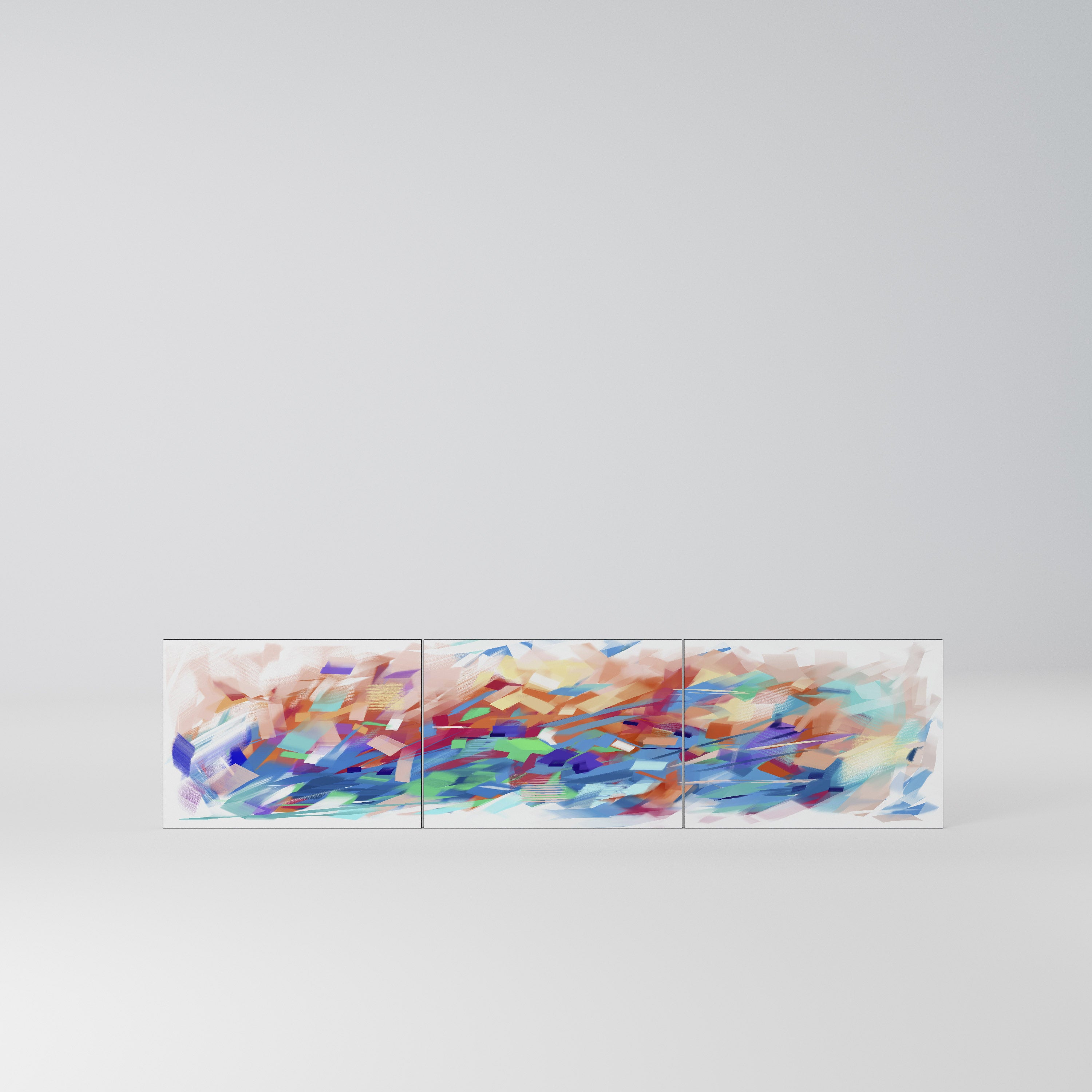 FINESSE MASH-UP Komplet 3 frontów do szafki RTV 3-drzwiowej