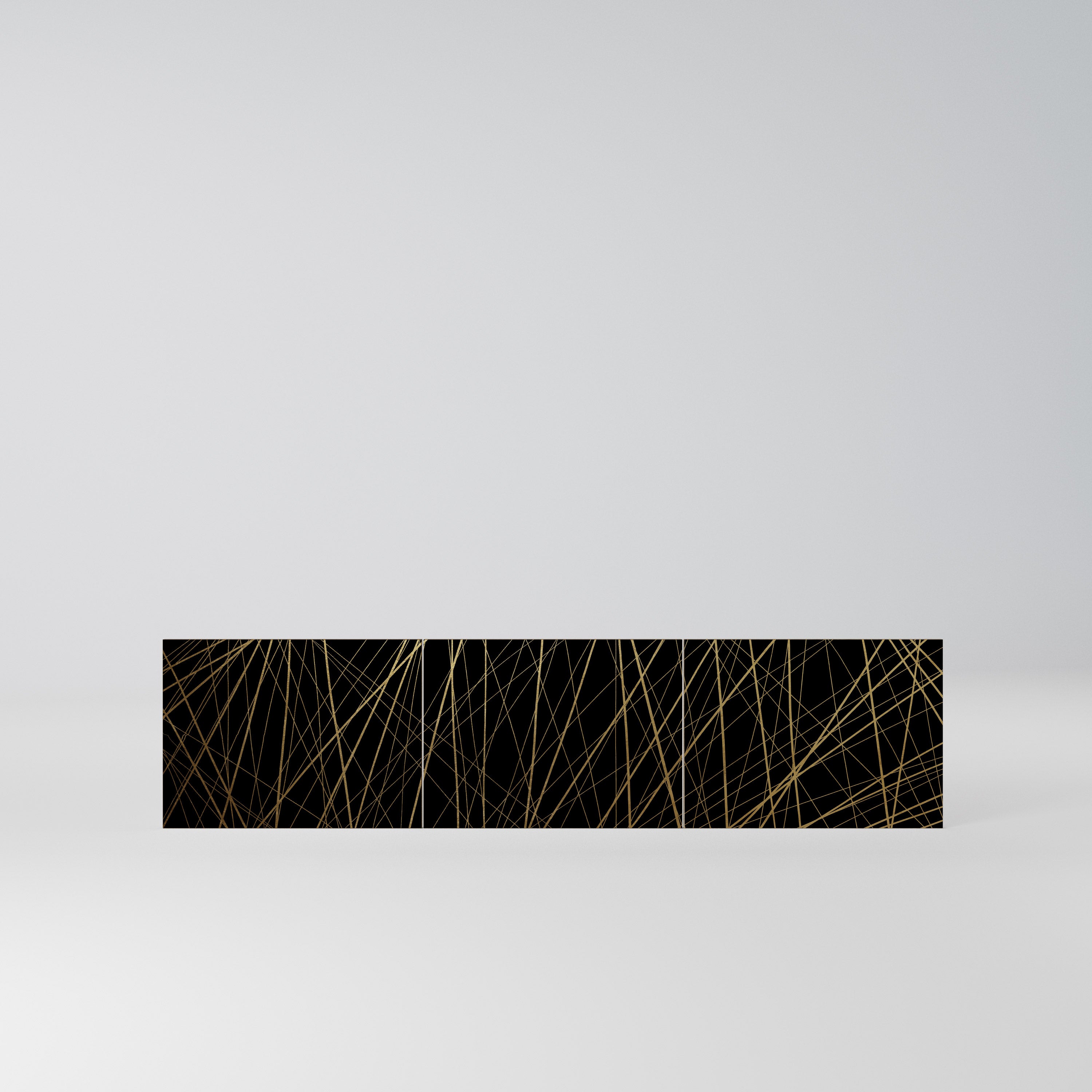 BRIGHT MESH Komplet 3 frontów do szafki RTV 3-drzwiowej