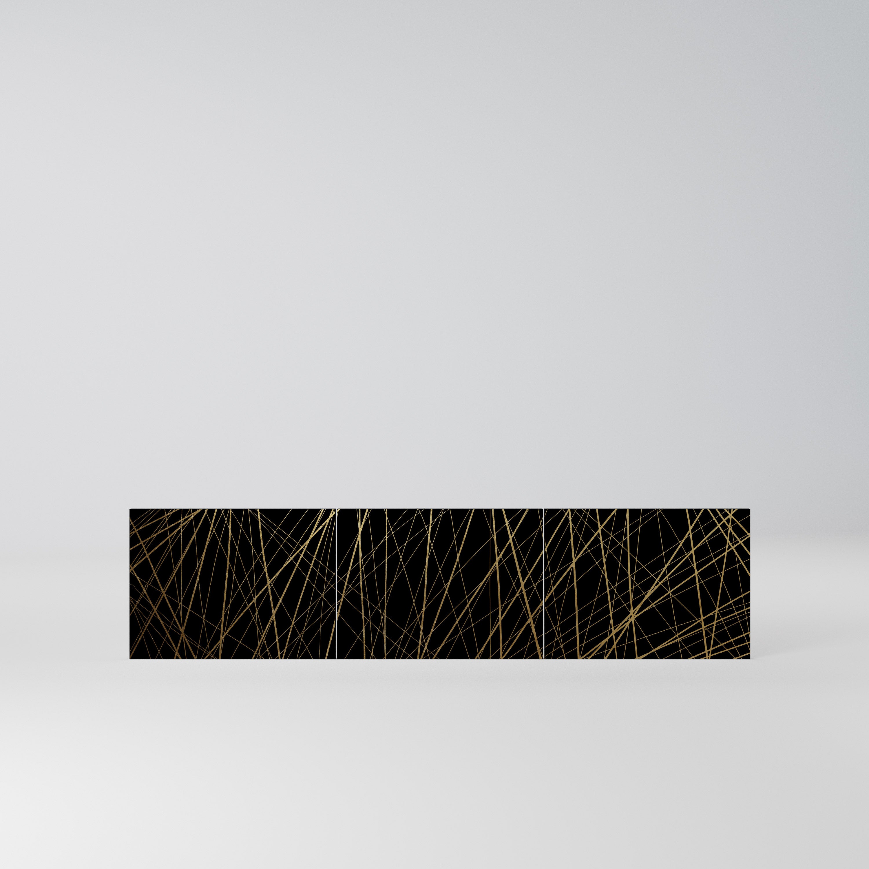 BRIGHT MESH Komplet 3 frontów do szafki RTV 3-drzwiowej