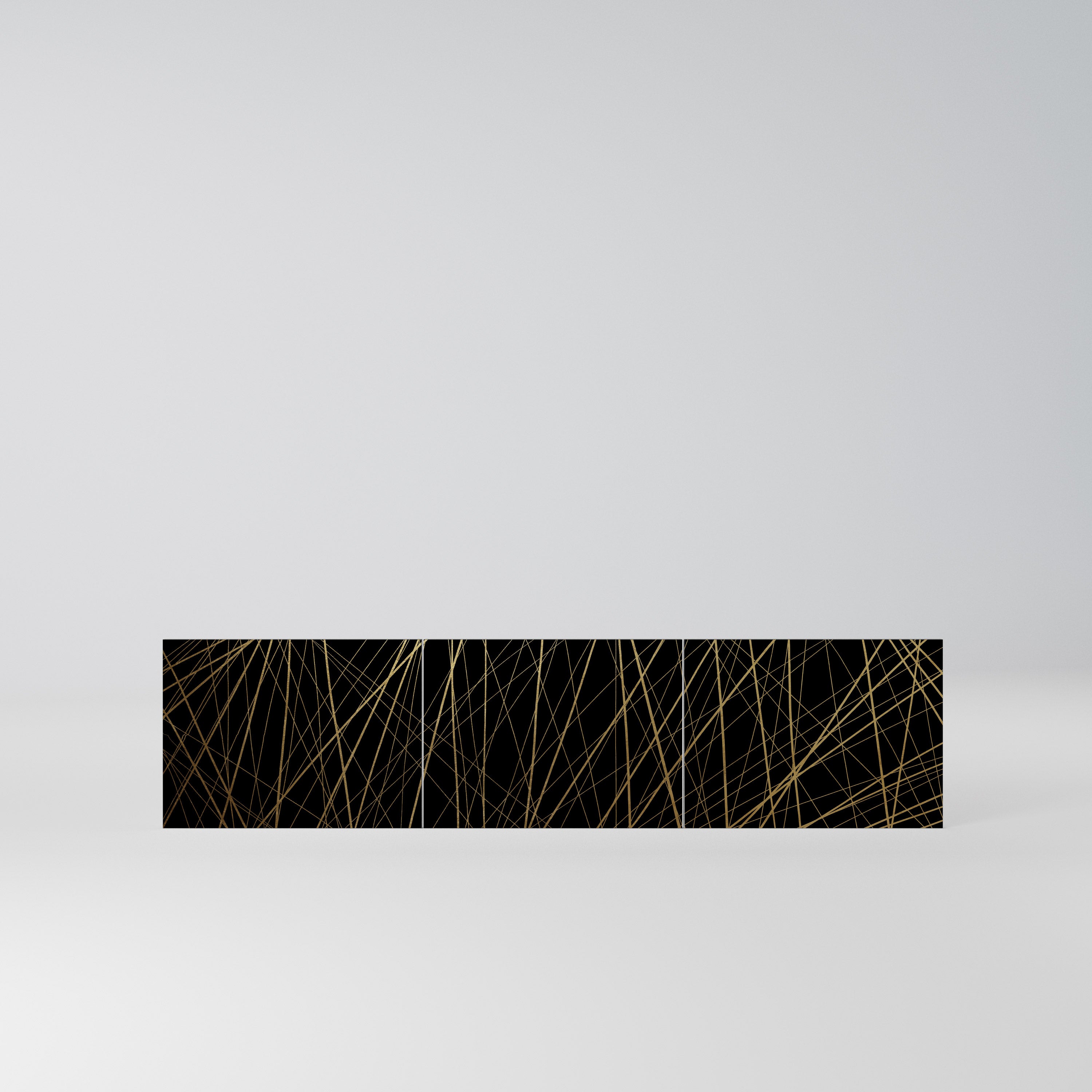 BRIGHT MESH Komplet 3 frontów do szafki RTV 3-drzwiowej