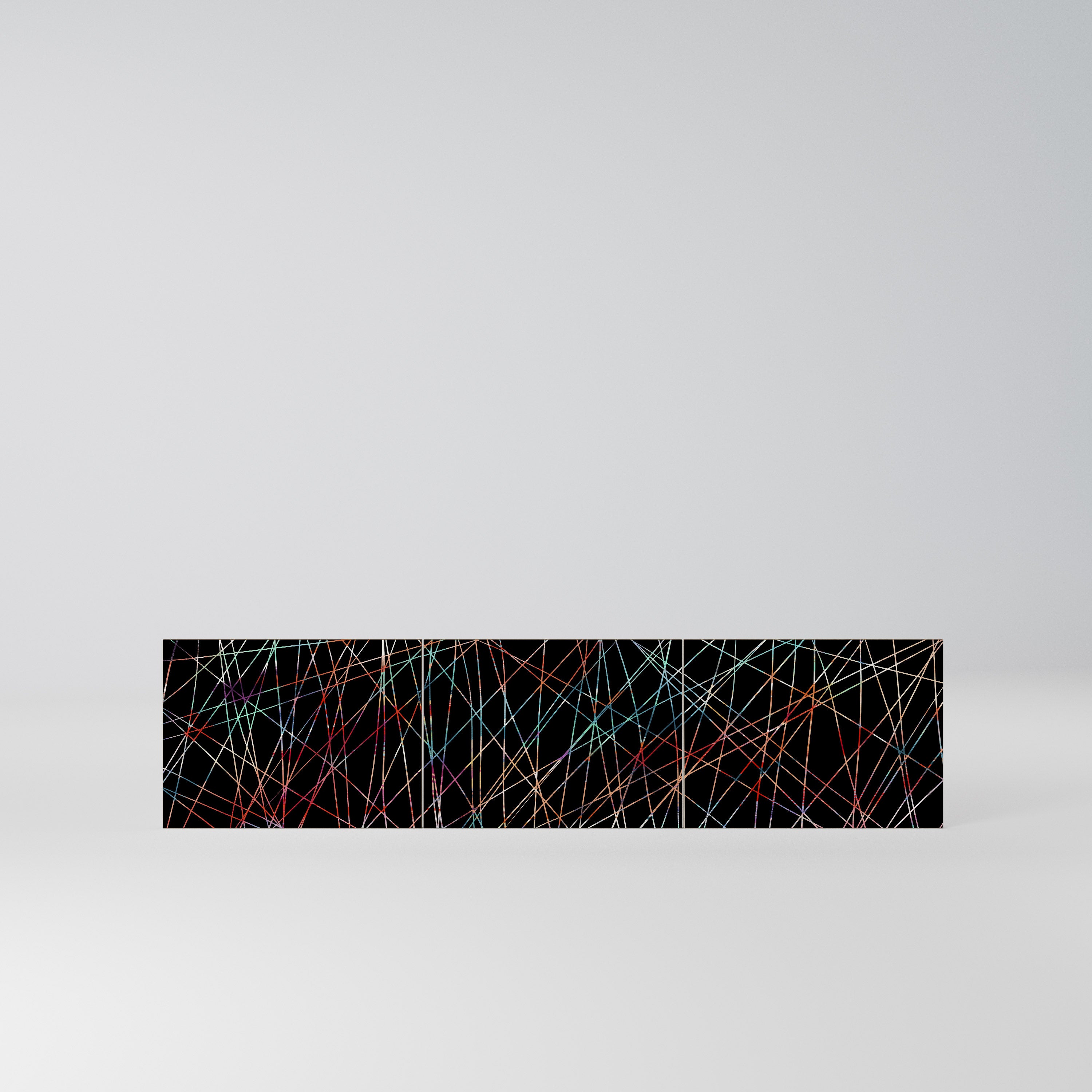 LUMINOUS SNARE Komplet 3 frontów do szafki RTV 3-drzwiowej