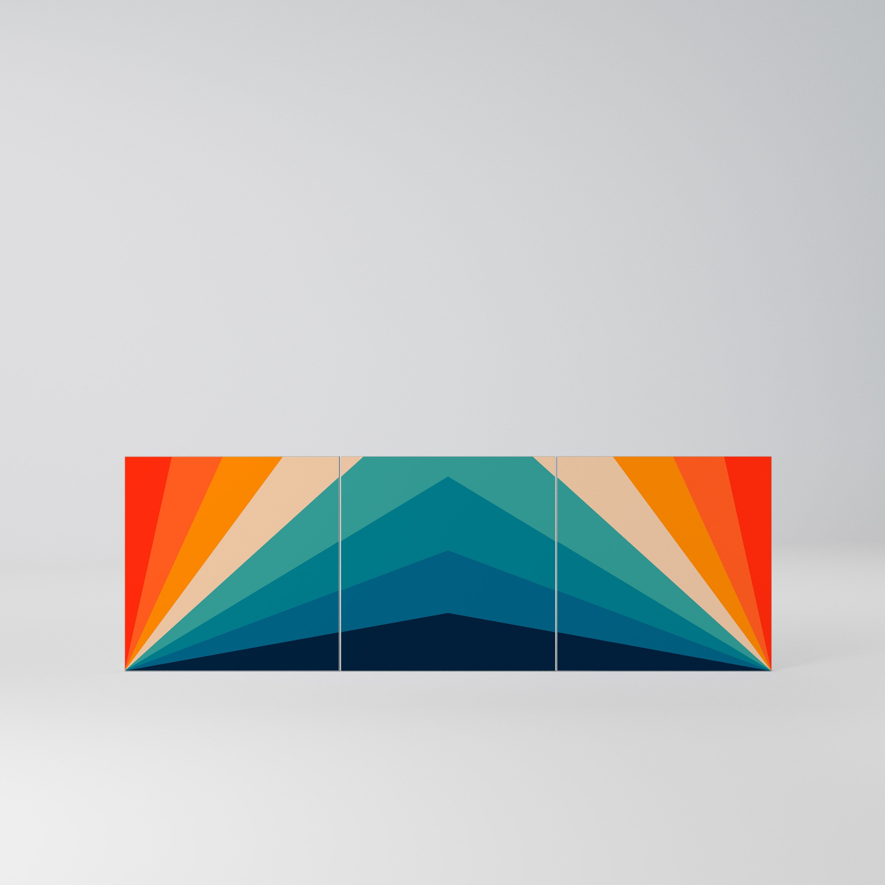 PRISM CONCUSSION Komplet 3 frontów do komody 3-drzwiowej