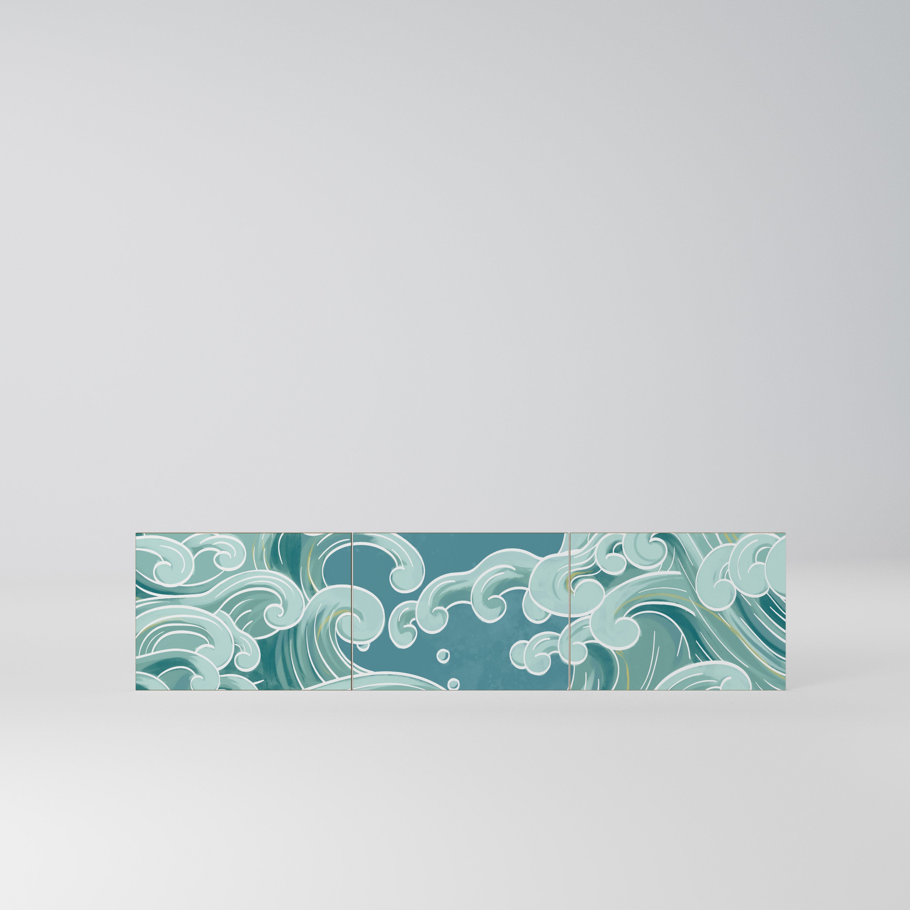 ASIAN SWAY Komplet 3 frontów do szafki RTV 3-drzwiowej