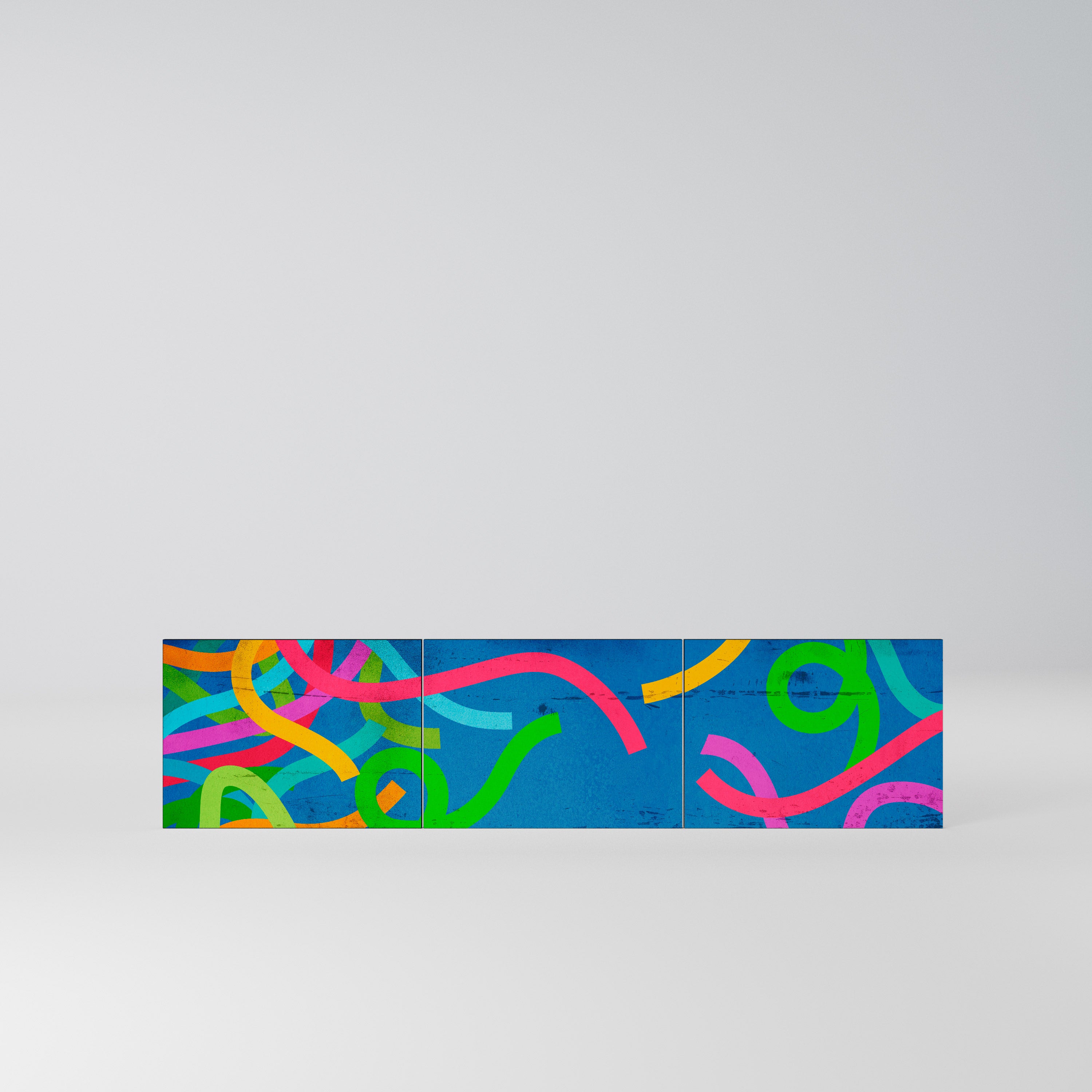 STREAMER TANGLE Komplet 3 frontów do szafki RTV 3-drzwiowej