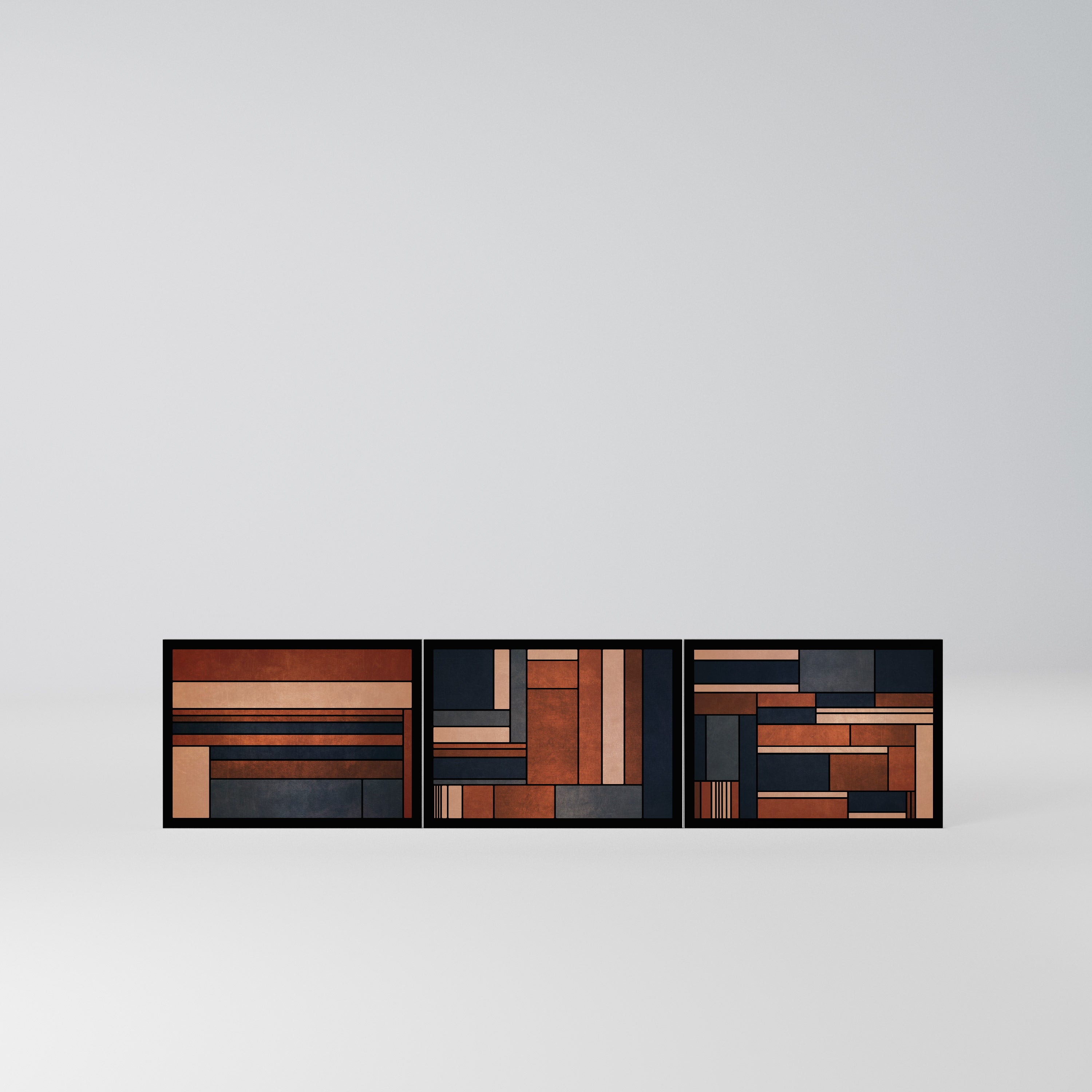 INTREPID FORMATION Komplet 3 frontów do szafki RTV 3-drzwiowej