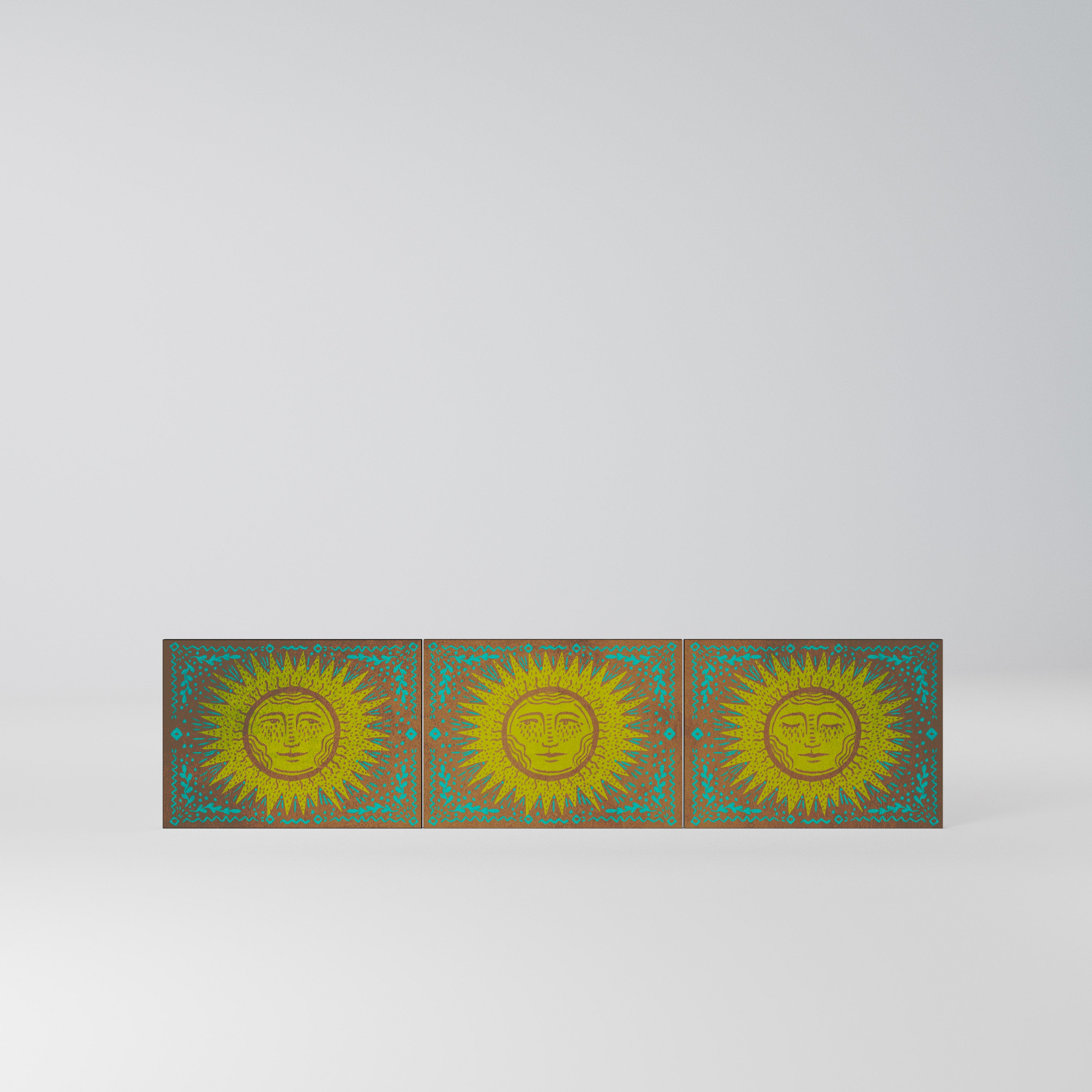 SUNSHINE EULOGY Komplet 3 frontów do szafki RTV 3-drzwiowej