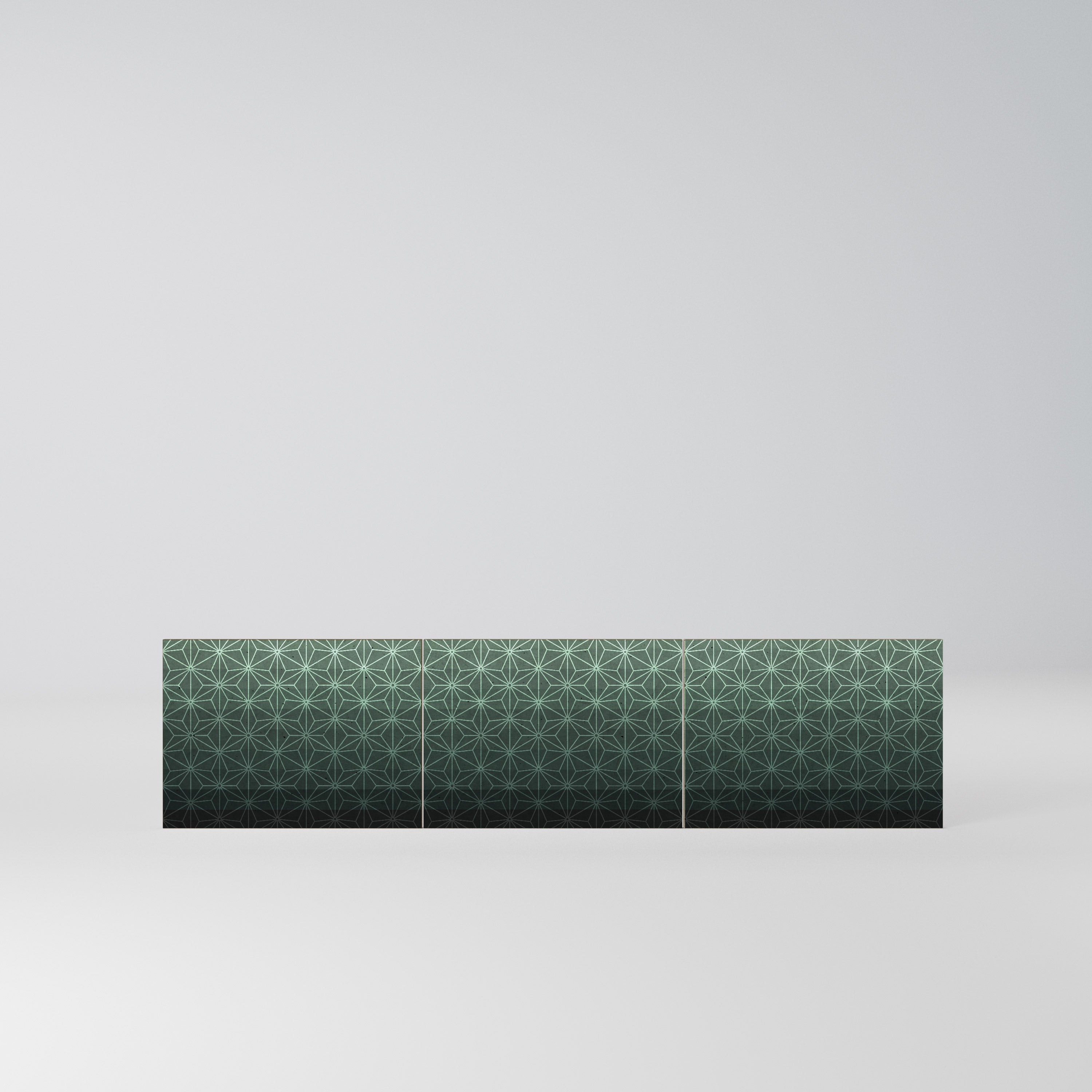 ORNAMENTAL GLIMMER Komplet 3 frontów do szafki RTV 3-drzwiowej