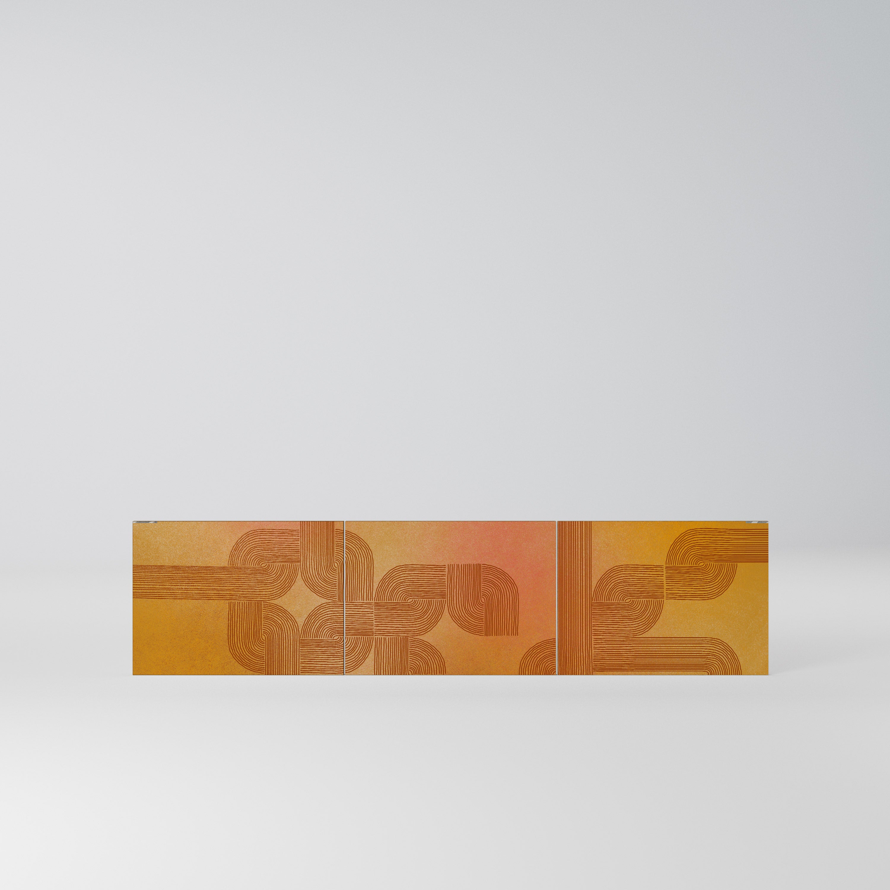 STRENGTHENING RELATION Komplet 3 frontów do szafki RTV 3-drzwiowej