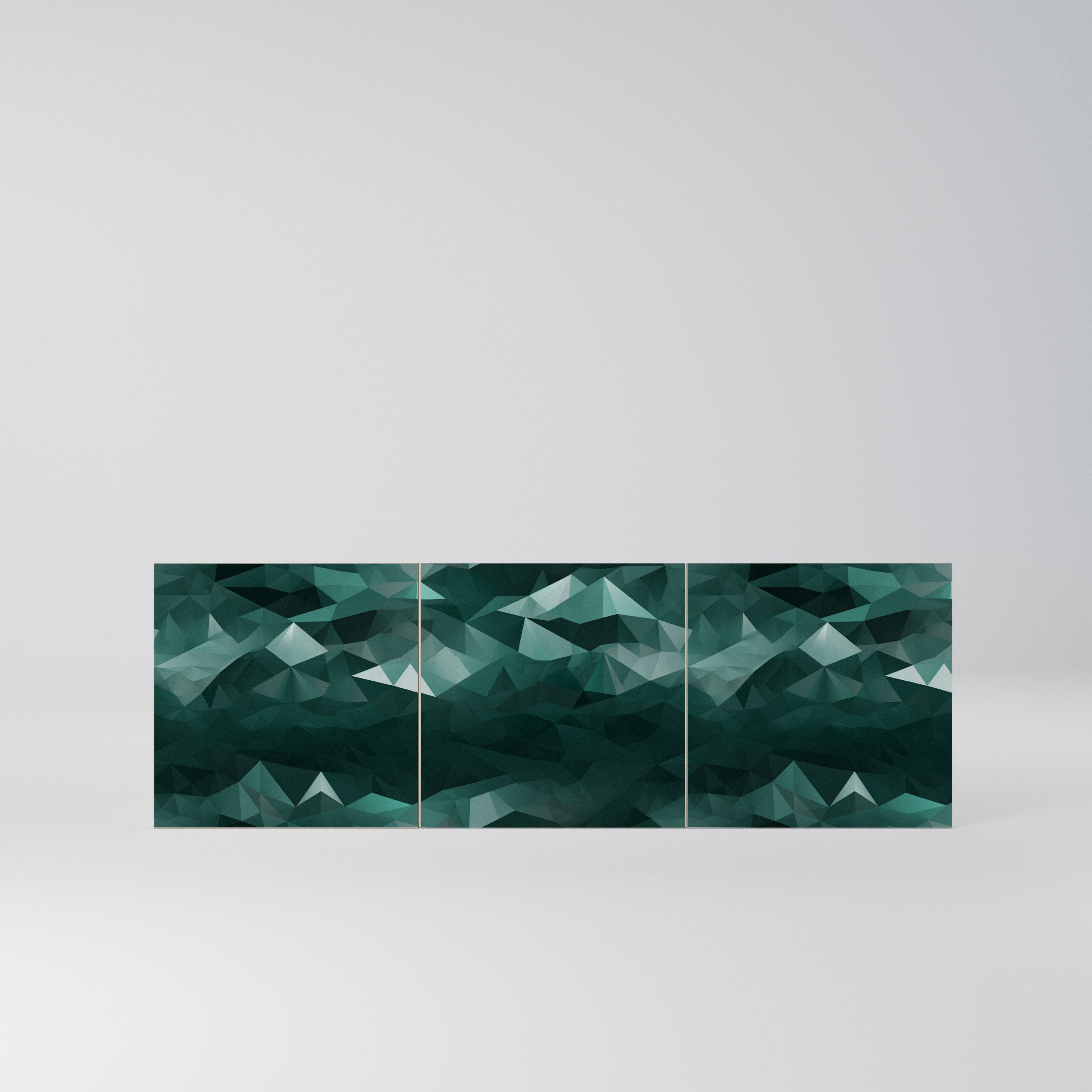 POLYGONAL FLOATING Komplet 3 frontów do komody 3-drzwiowej