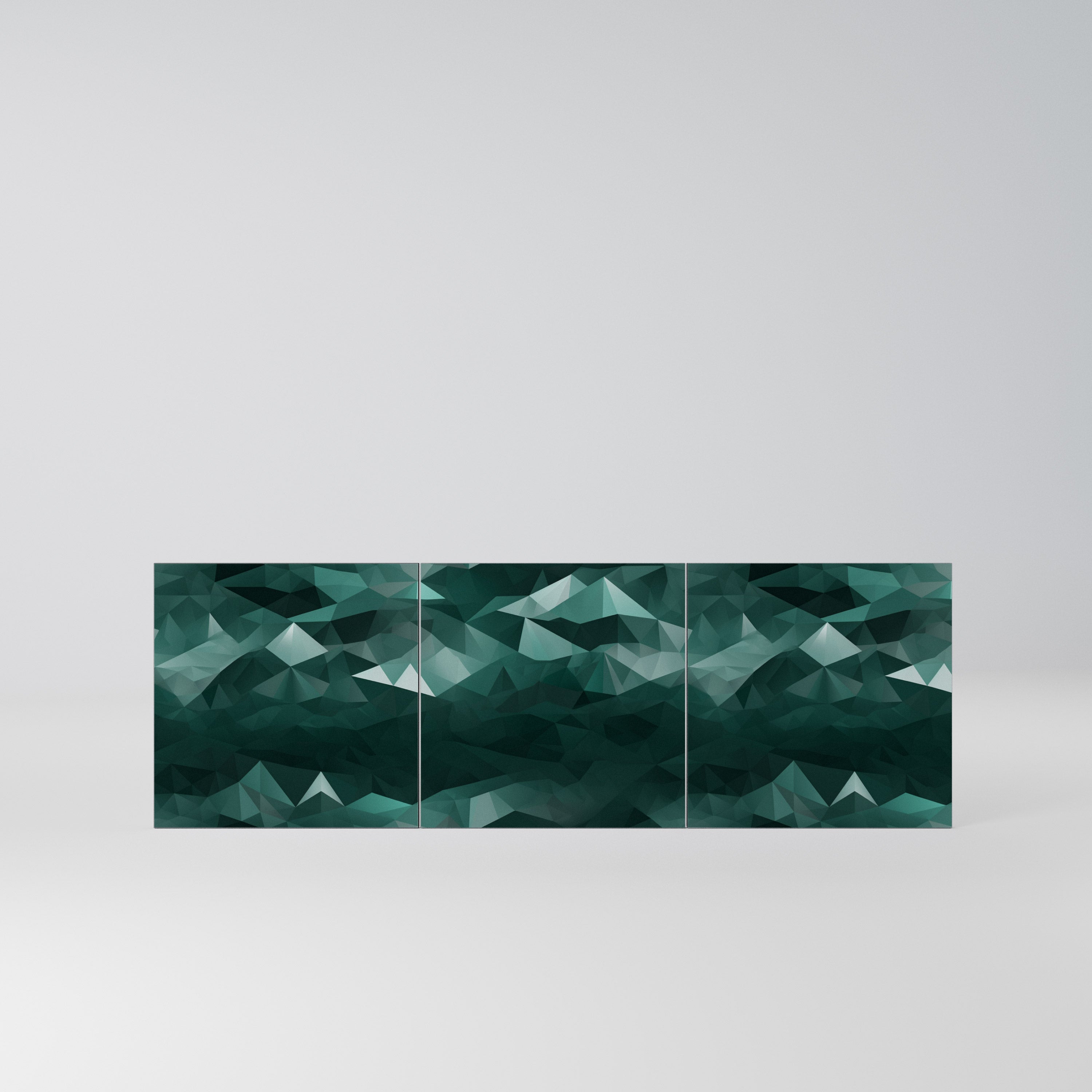 POLYGONAL FLOATING Komplet 3 frontów do komody 3-drzwiowej