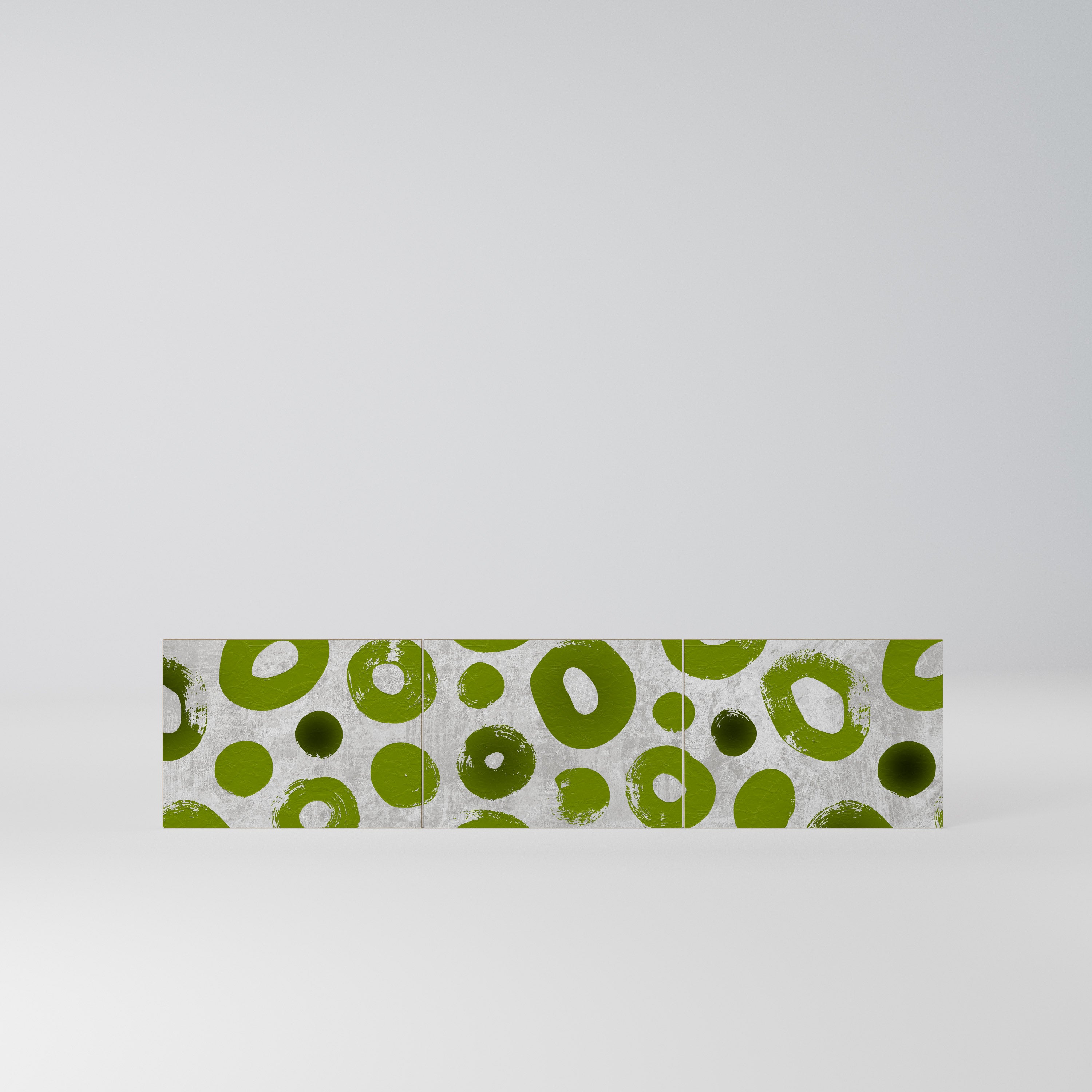 GREEN RHAPSODY Komplet 3 frontów do szafki RTV 3-drzwiowej