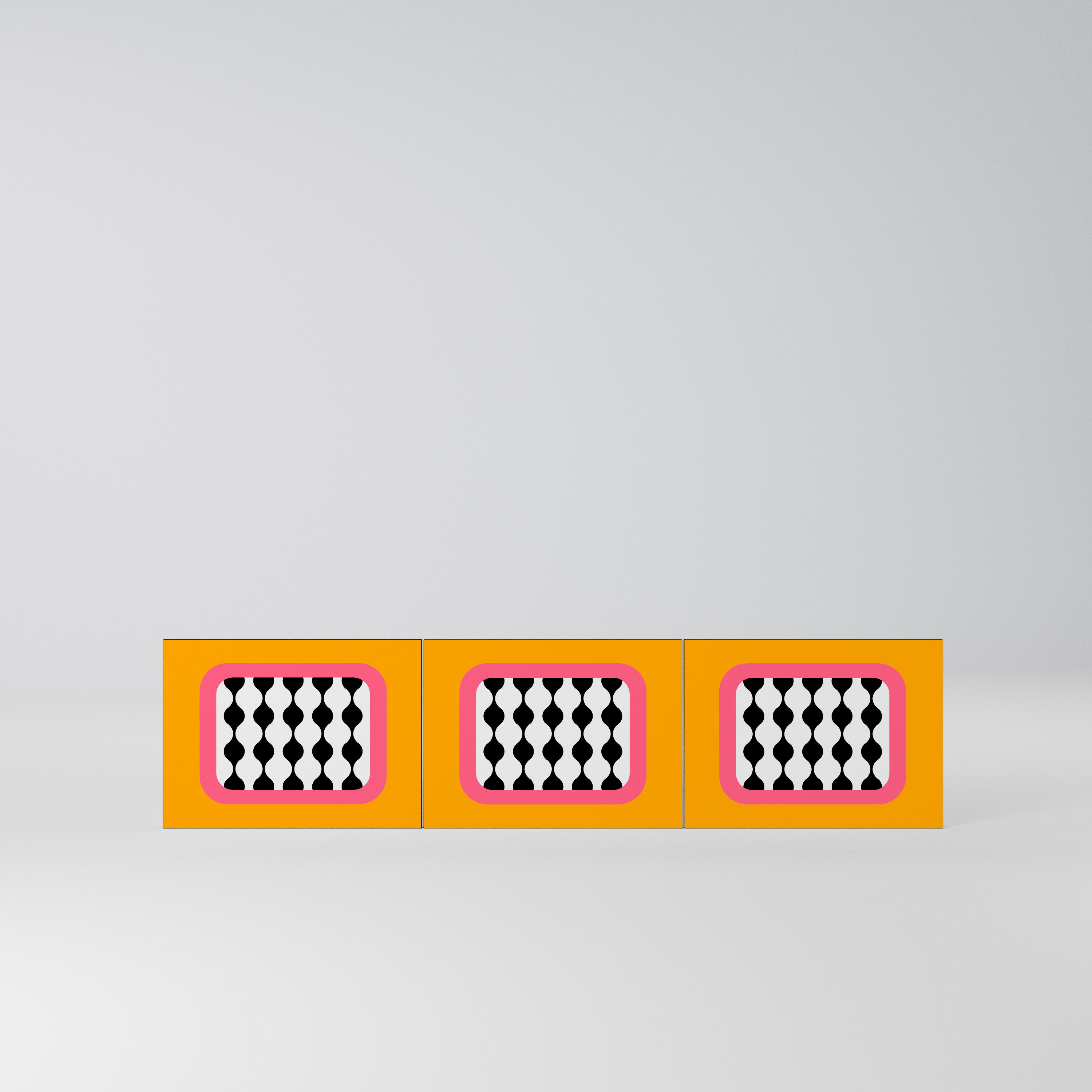 TEARS IN HEAVEN Komplet 3 frontów do szafki RTV 3-drzwiowej