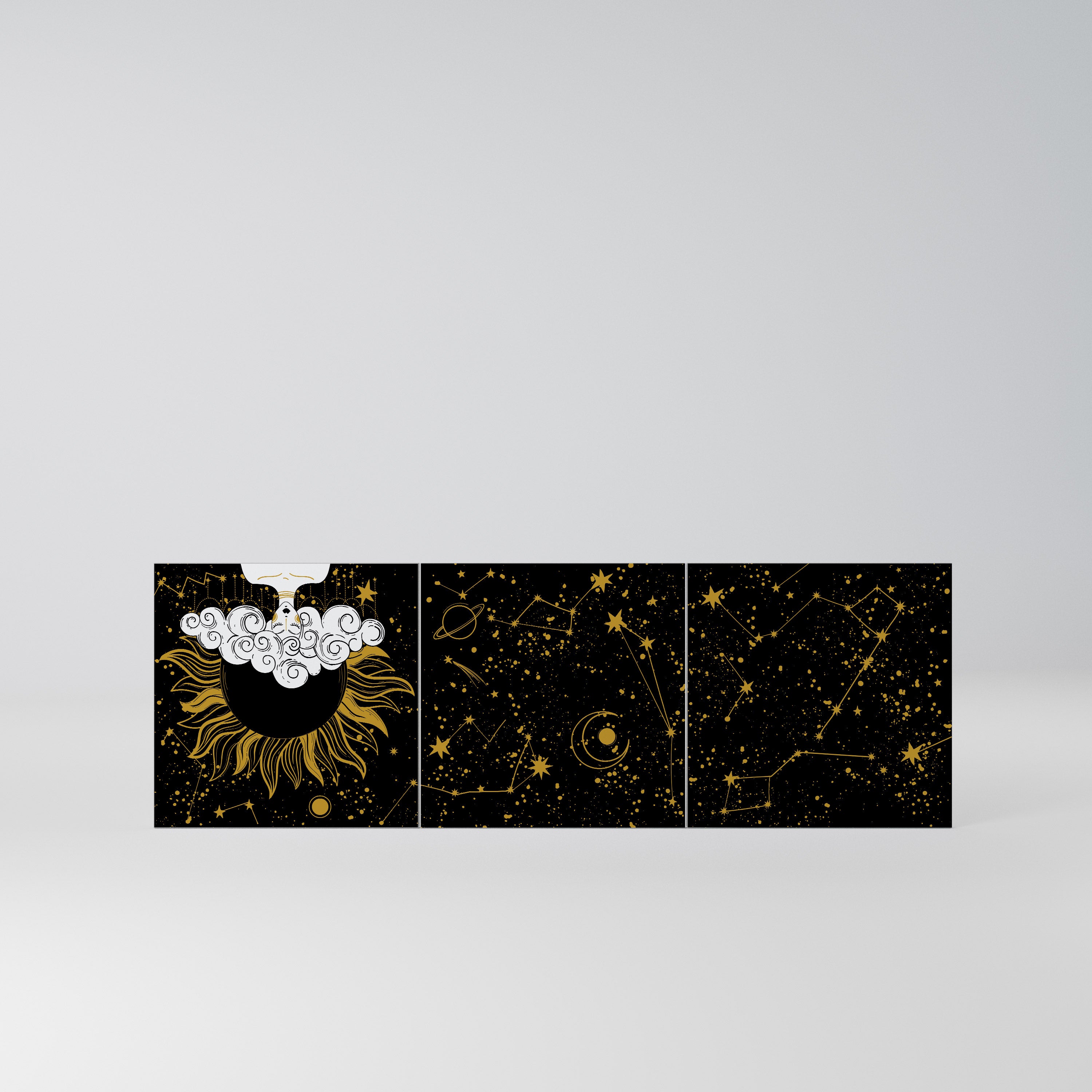 STELLAR CONSTELLATIONS Komplet 3 frontów do komody 3-drzwiowej