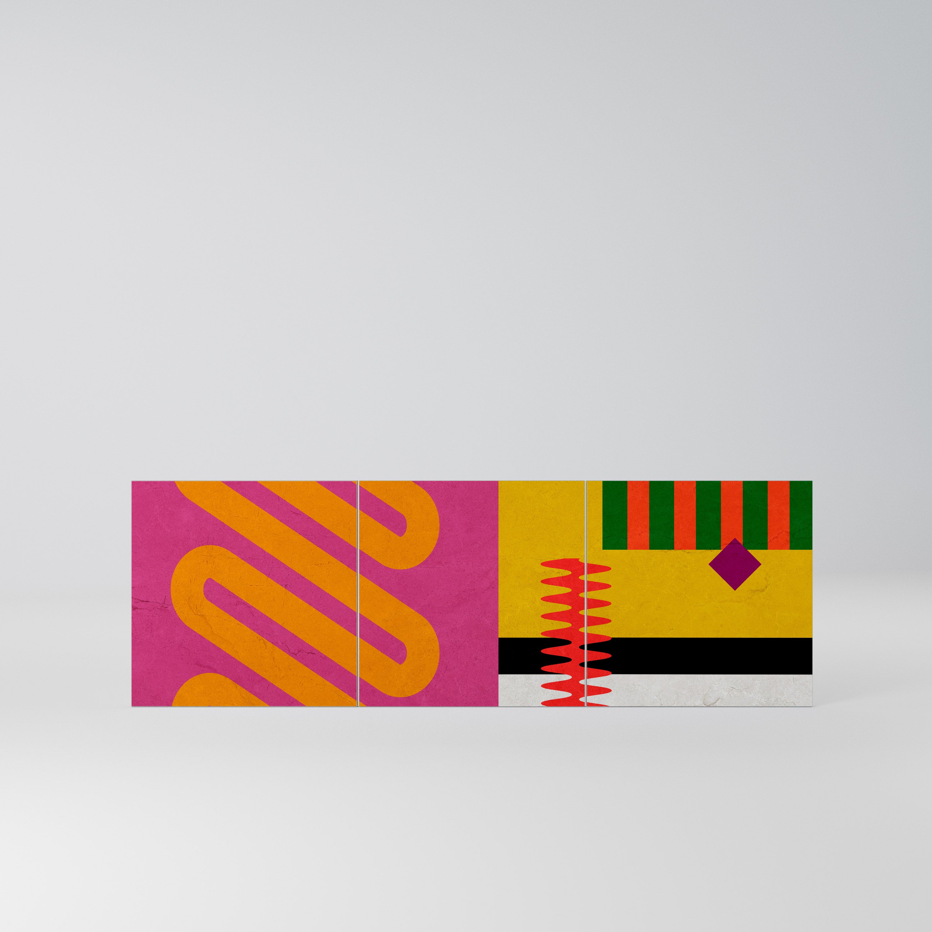 VIVID ART Komplet 3 frontów do komody 3-drzwiowej