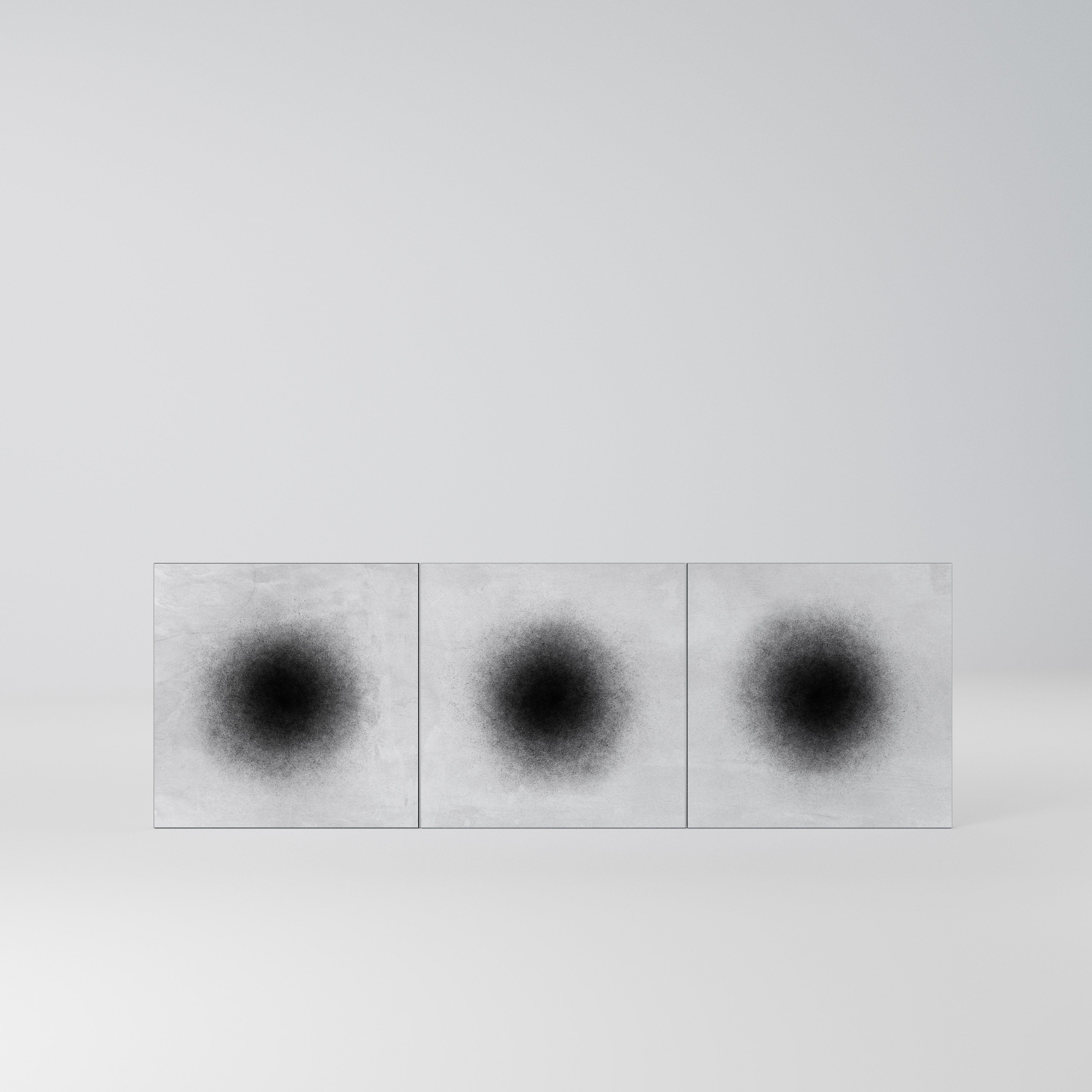 BLACK HOLE Komplet 3 frontów do komody 3-drzwiowej