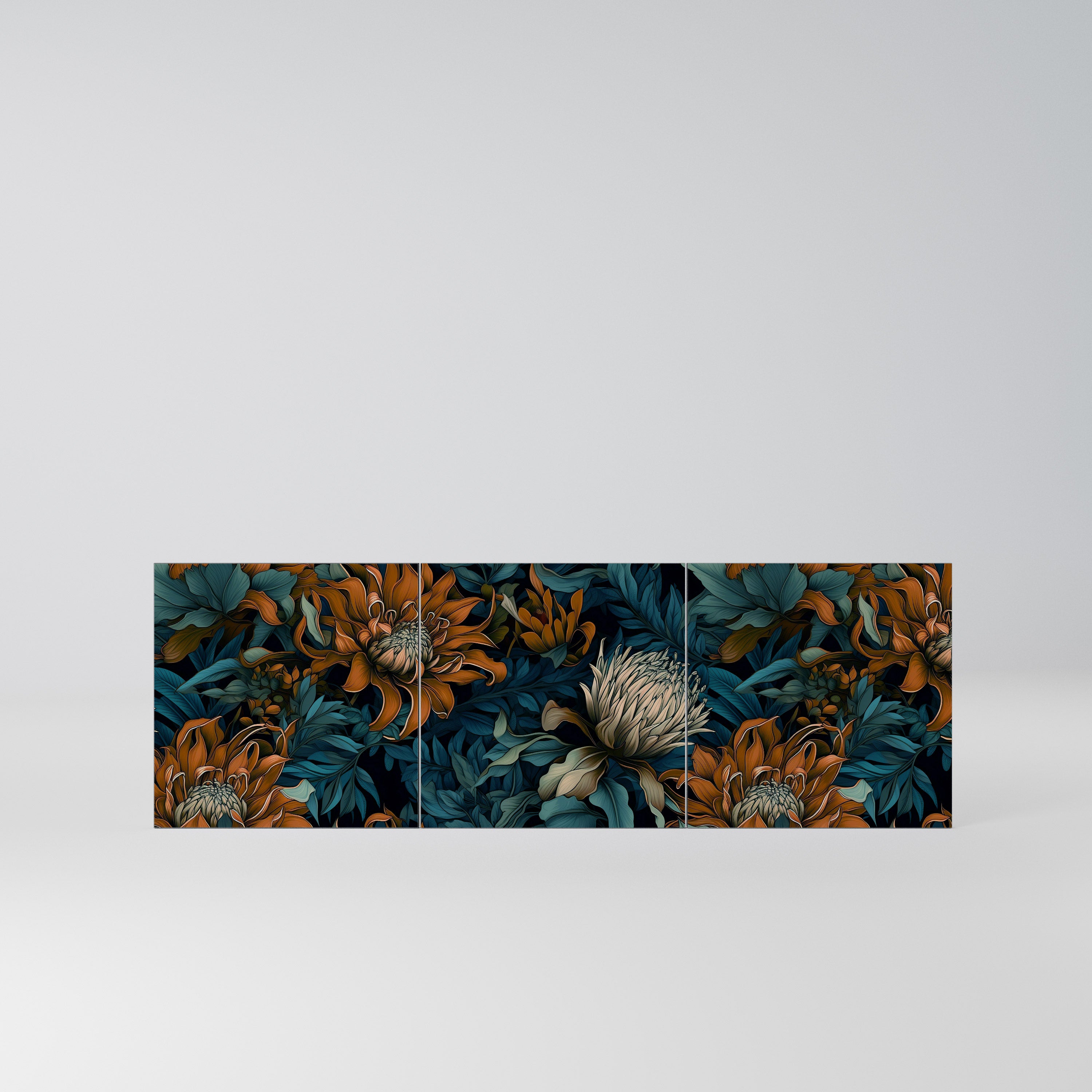 MORNING BLOOM Komplet 3 frontów do komody 3-drzwiowej