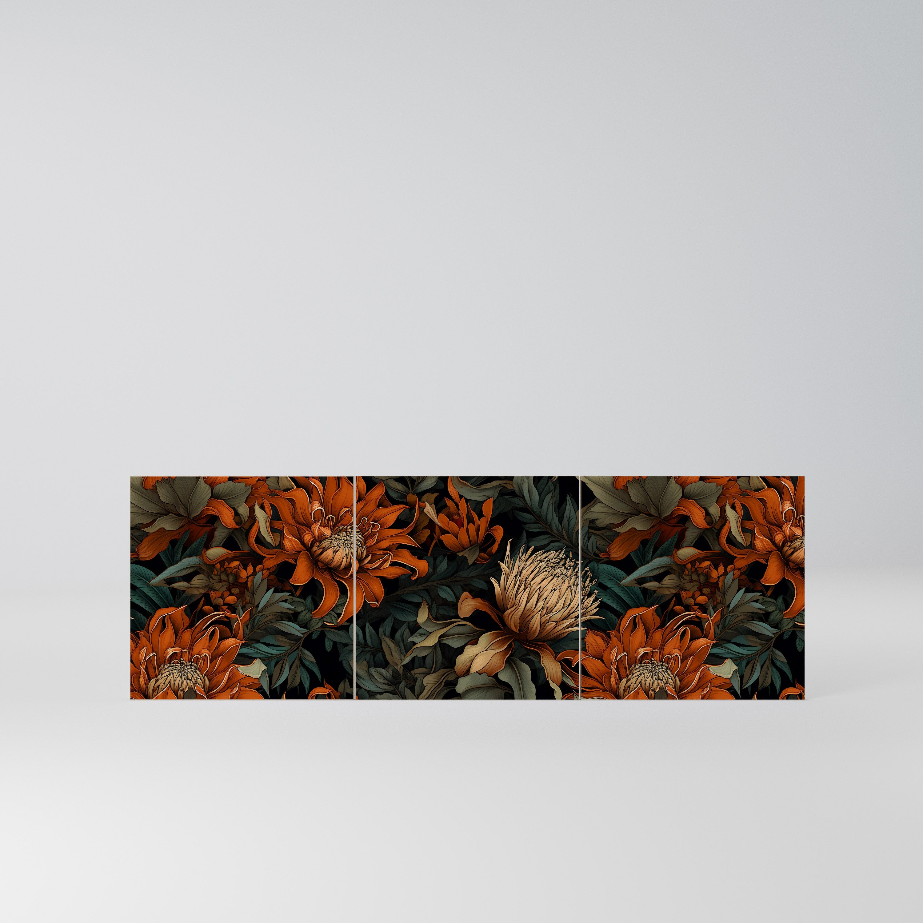 DAWN BLOOM Komplet 3 frontów do komody 3-drzwiowej