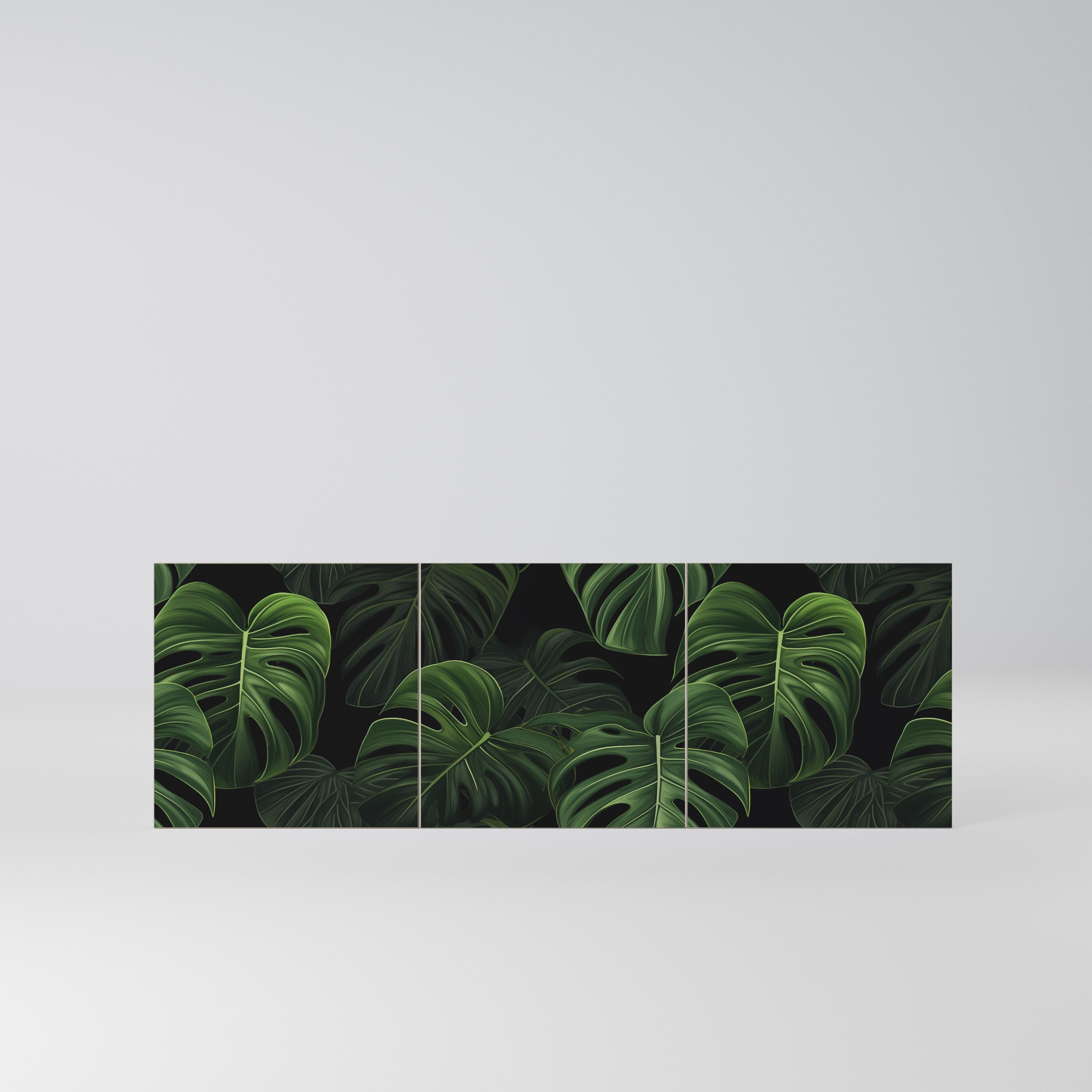 INFINITE MONSTERA Komplet 3 frontów do komody 3-drzwiowej