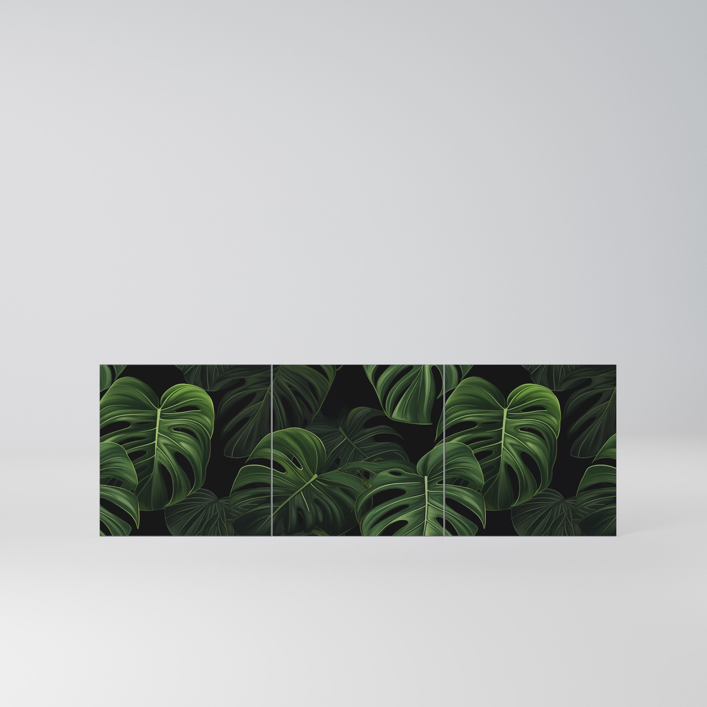 INFINITE MONSTERA Komplet 3 frontów do komody 3-drzwiowej