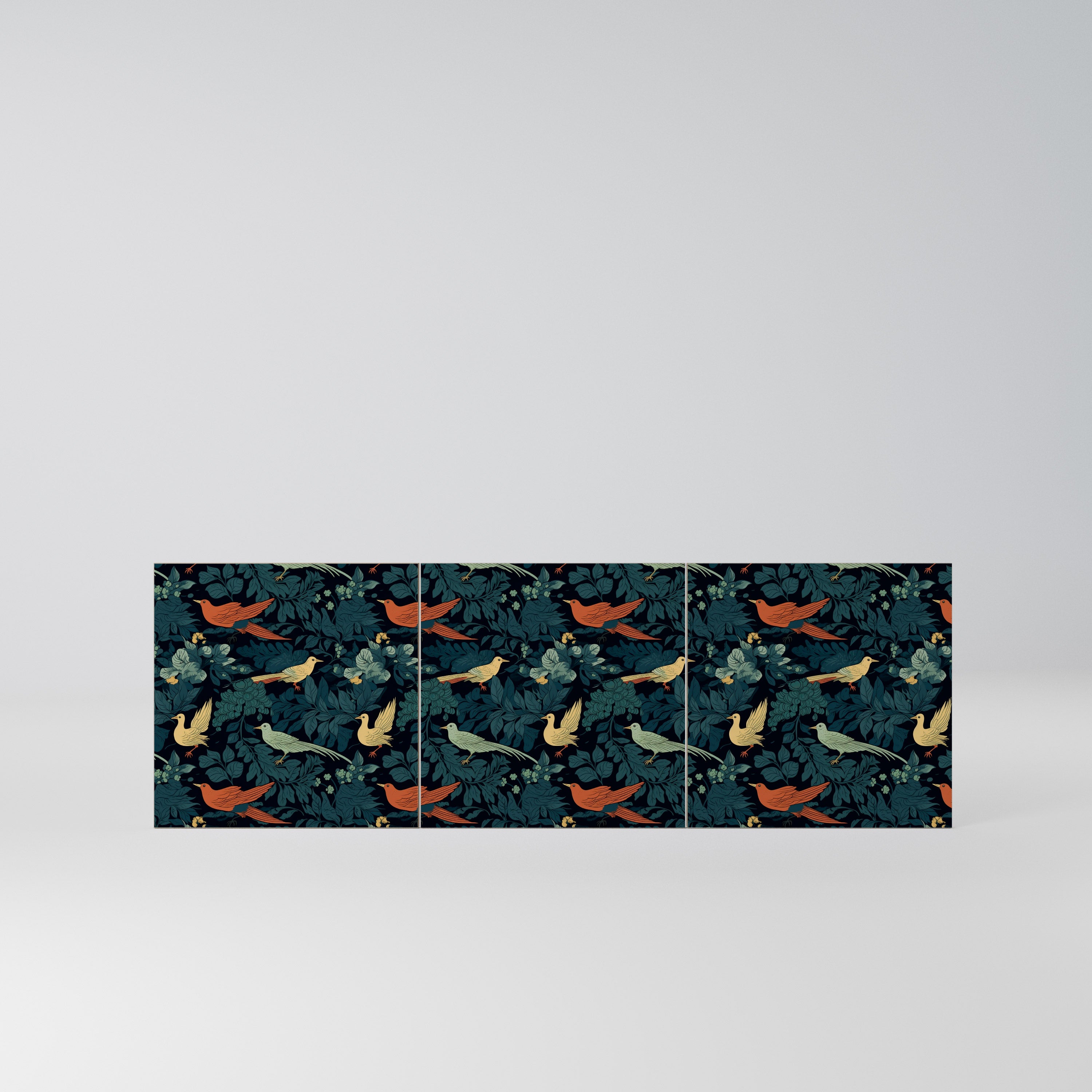 FOWL ORNAMENT Komplet 3 frontów do komody 3-drzwiowej