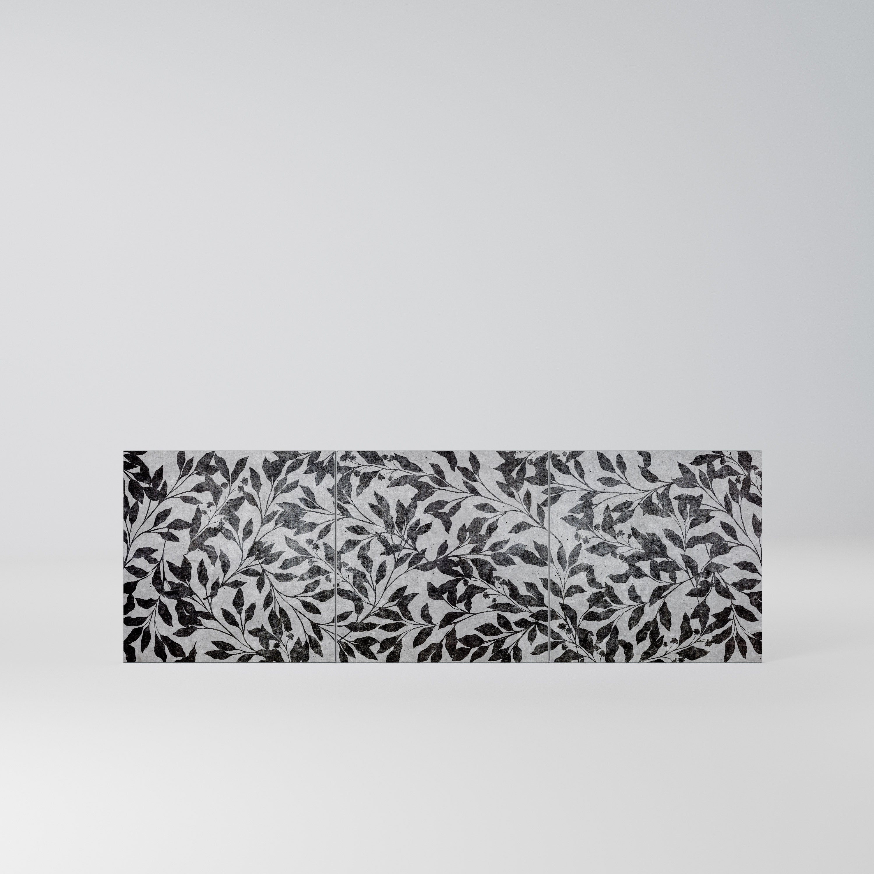 CHARCOAL SPROUT Komplet 3 frontów do komody 3-drzwiowej