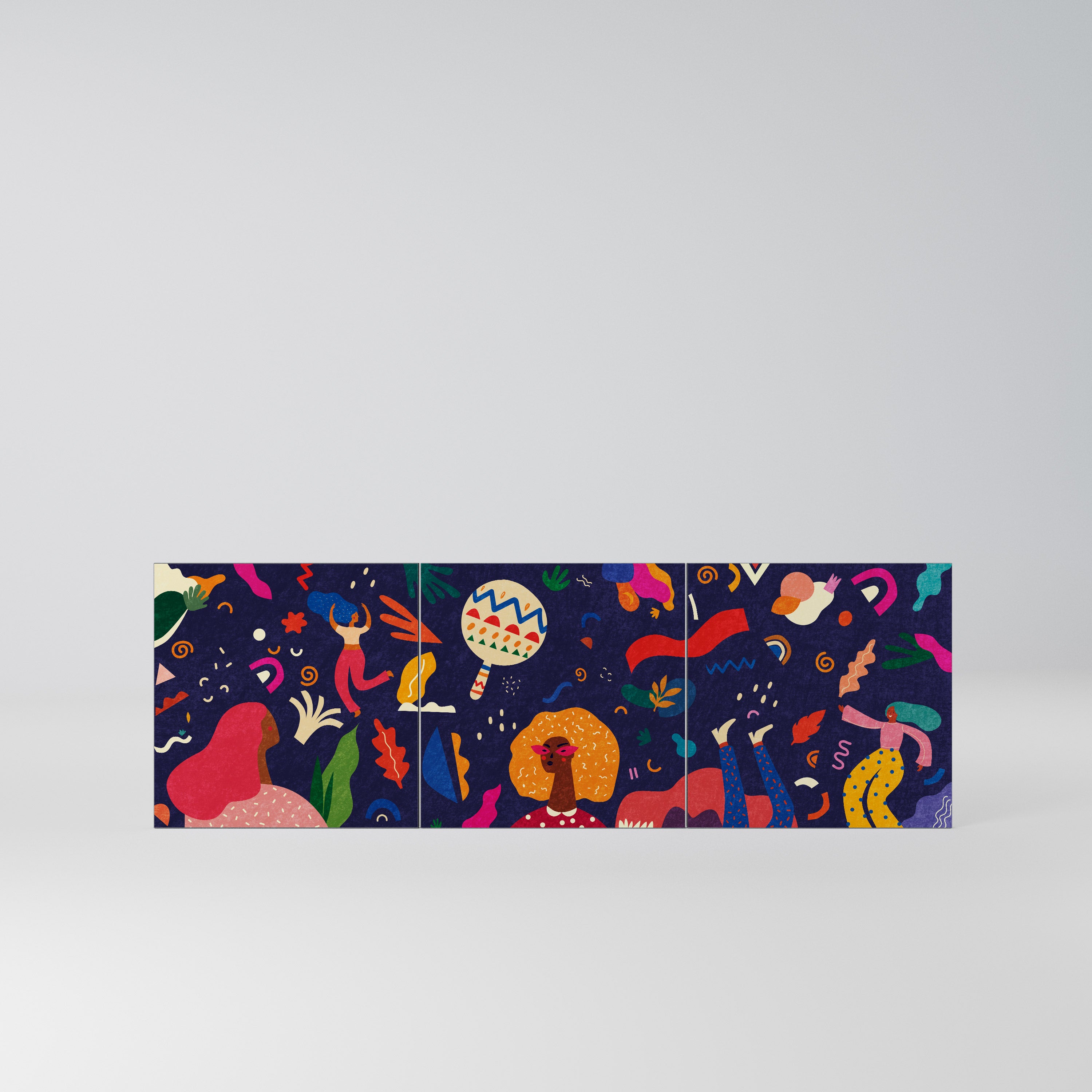 FESTIVE PLEASURES Komplet 3 frontów do komody 3-drzwiowej