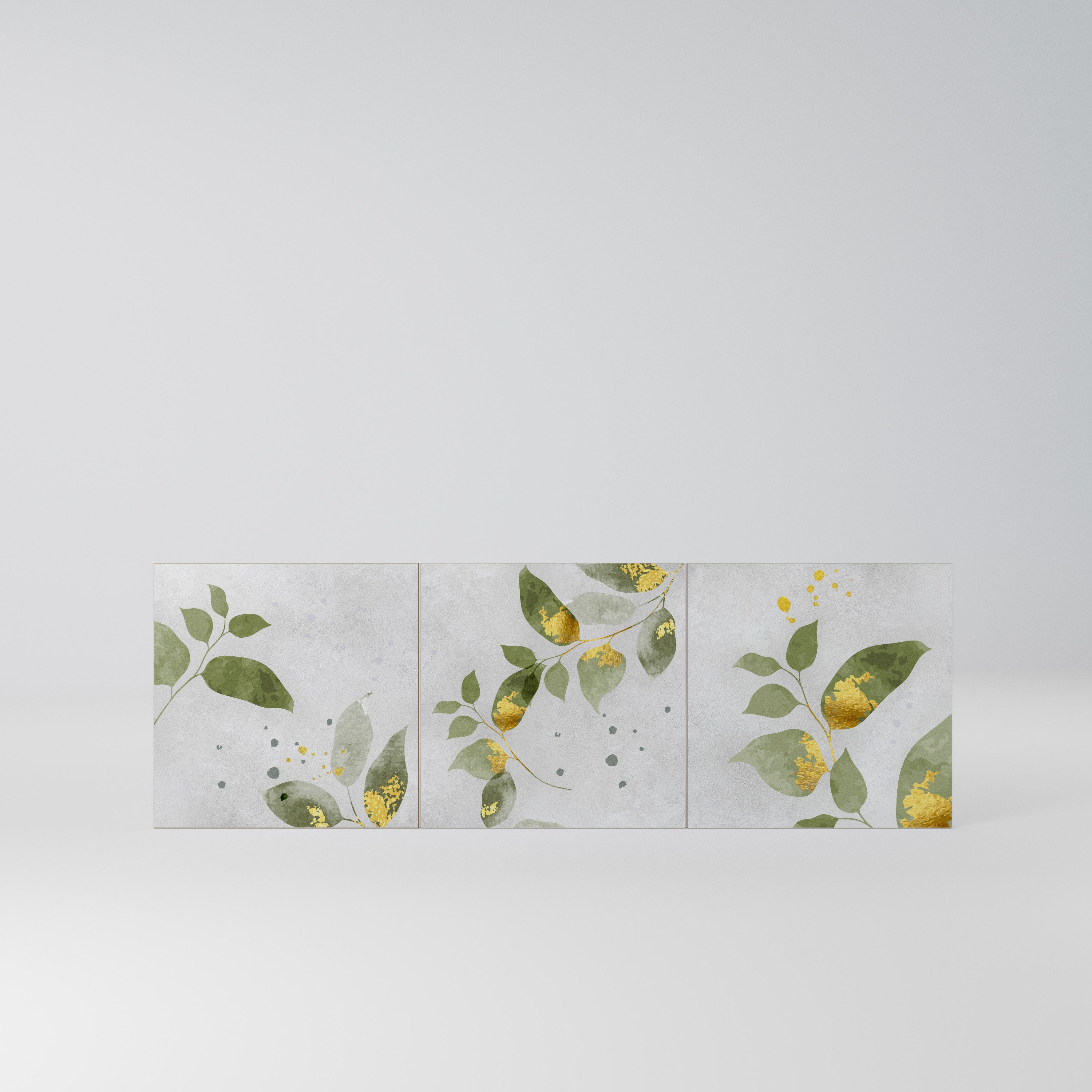 ELEGANT BOTANICS Komplet 3 frontów do komody 3-drzwiowej
