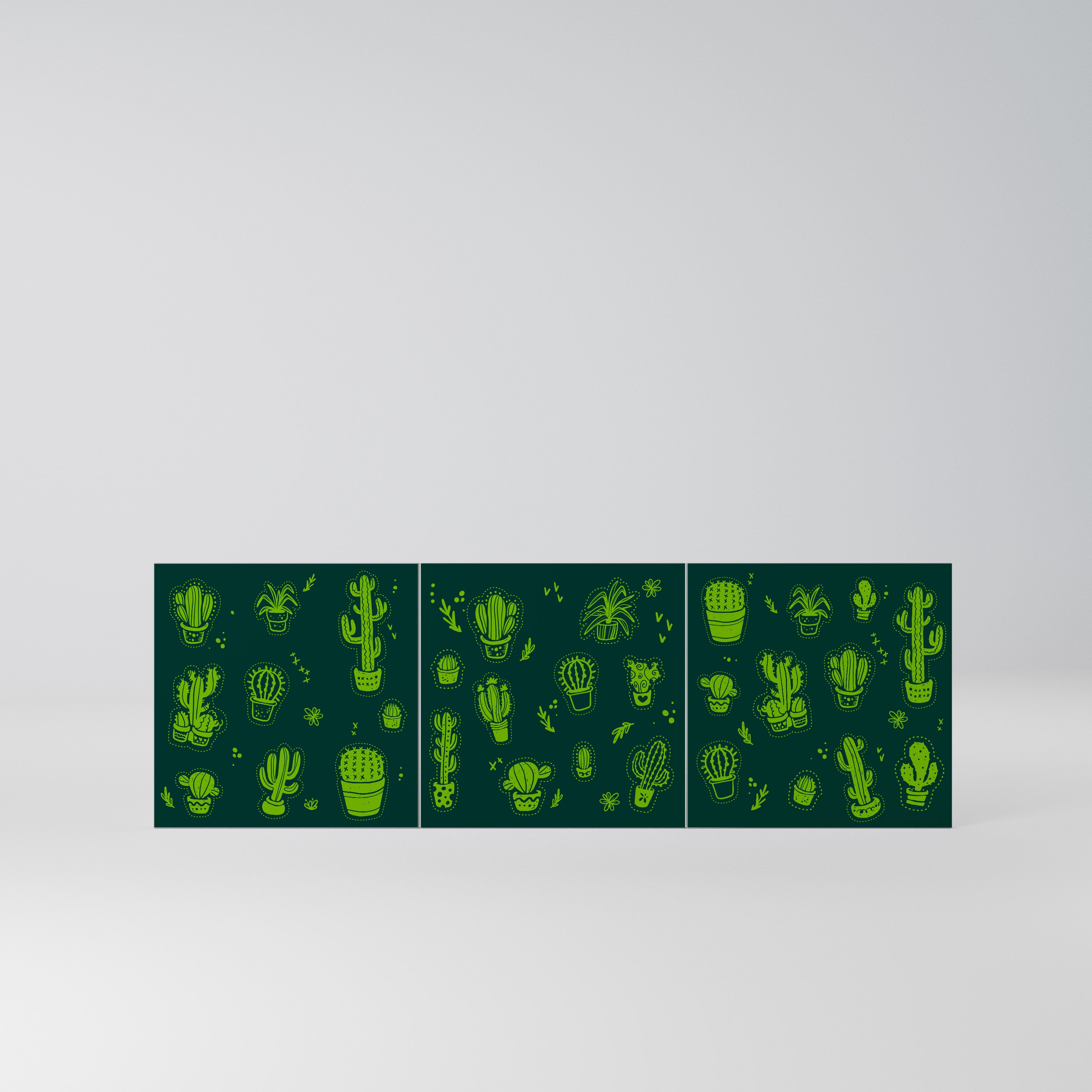DESERT GREEN Komplet 3 frontów do komody 3-drzwiowej
