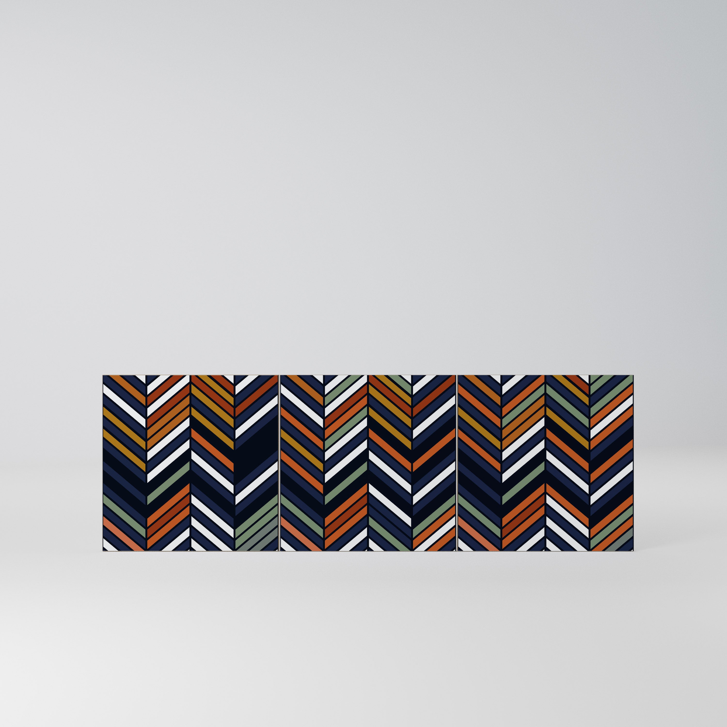 VIBRANT PATCHWORK Komplet 3 frontów do komody 3-drzwiowej