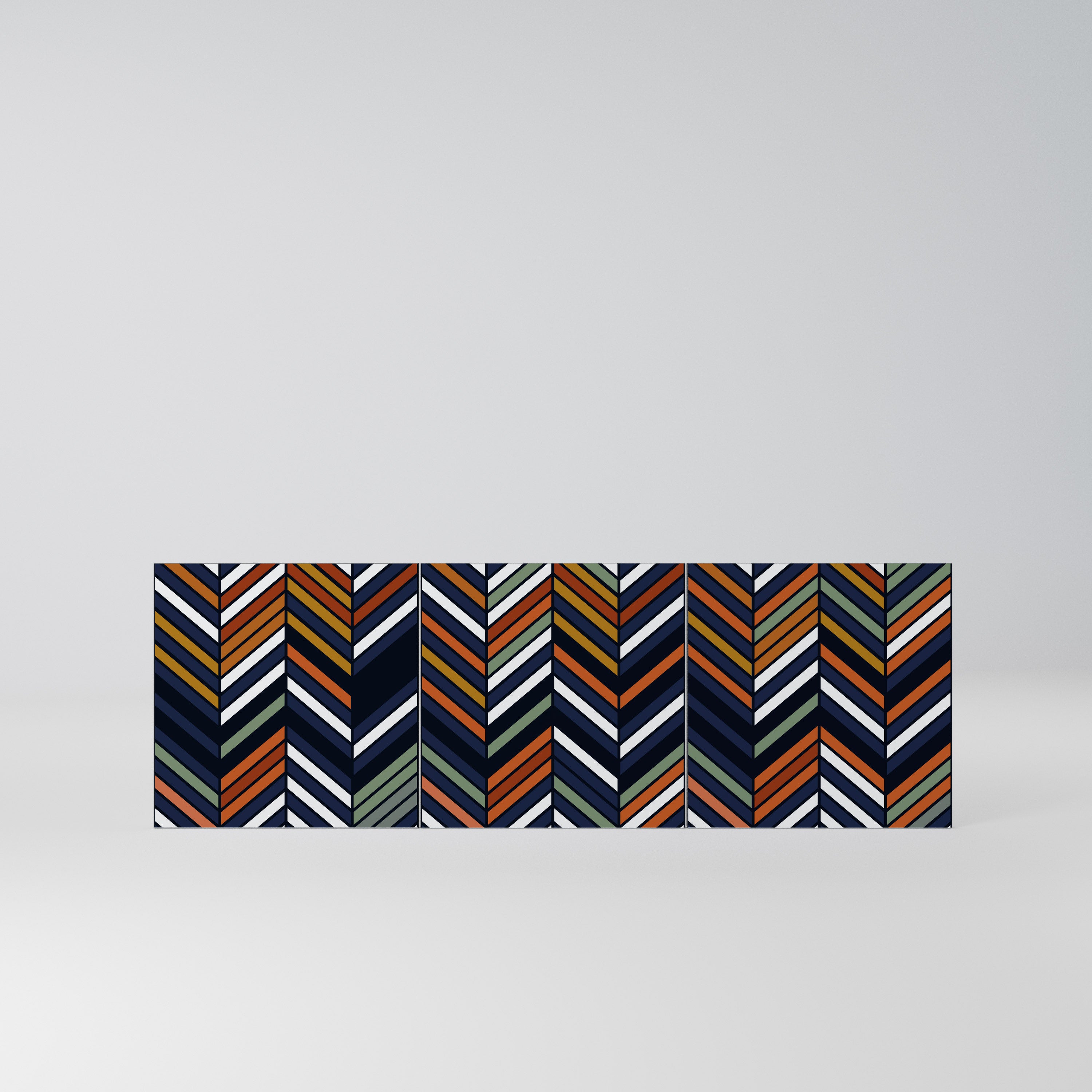 VIBRANT PATCHWORK Komplet 3 frontów do komody 3-drzwiowej