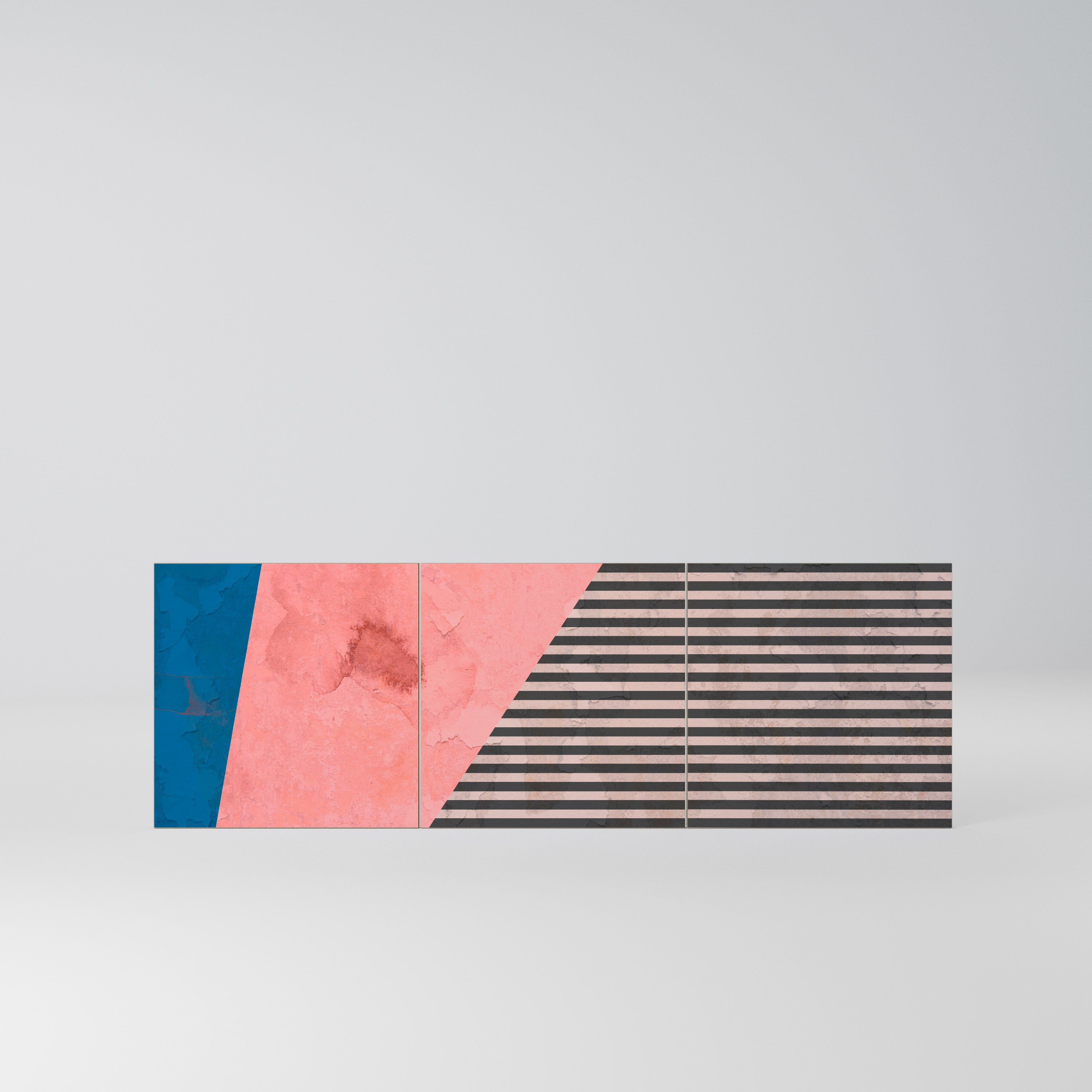 GLAMOROUS STRIPE Komplet 3 frontów do komody 3-drzwiowej