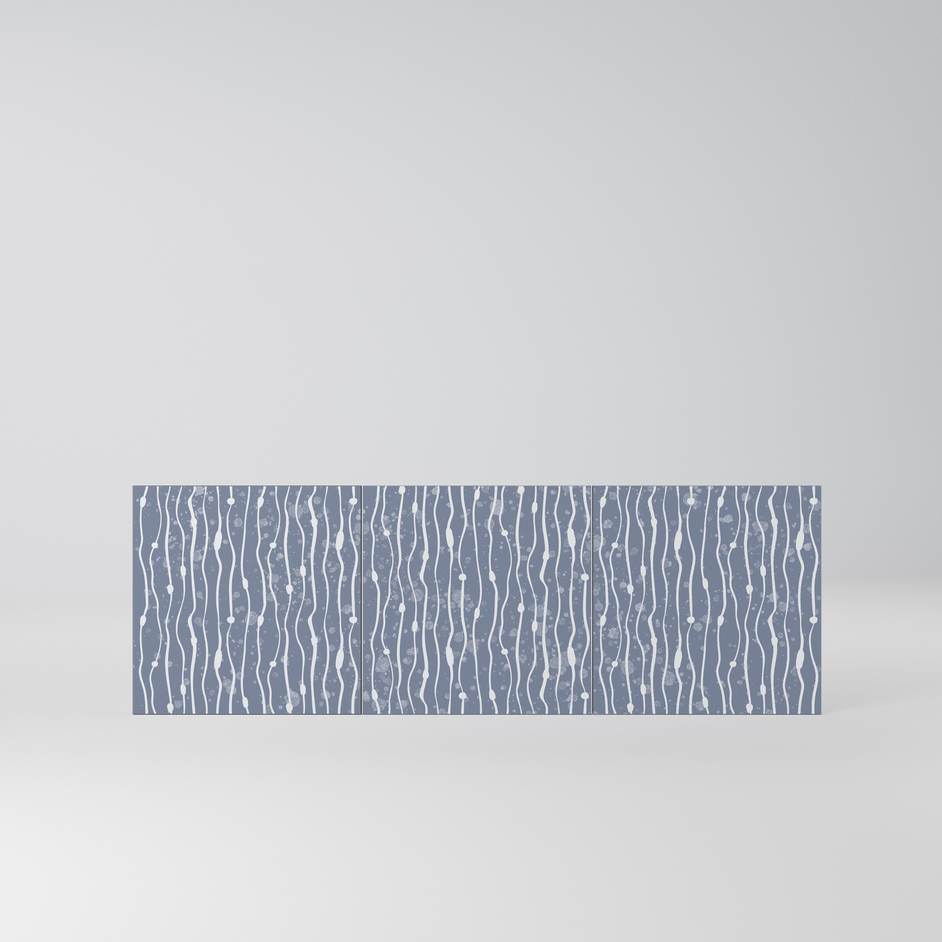 GRAPHITE RAIN Komplet 3 frontów do komody 3-drzwiowej