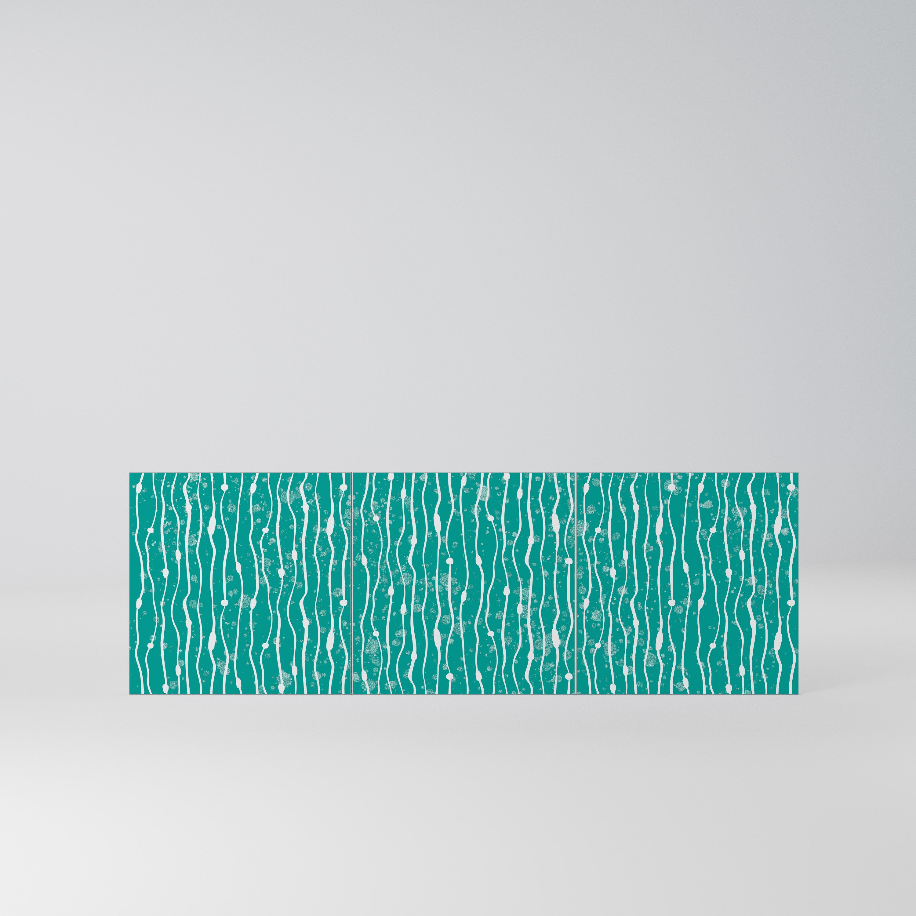 TURQUOISE RAIN Komplet 3 frontów do komody 3-drzwiowej