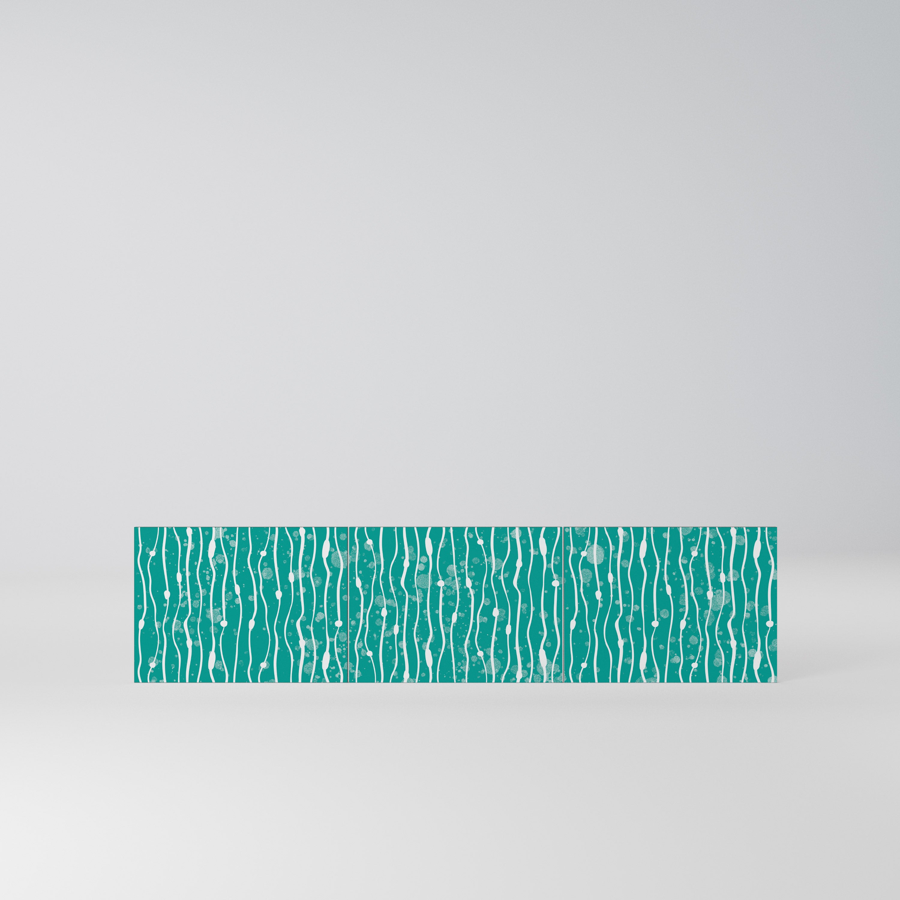 TURQUOISE RAIN Komplet 3 frontów do szafki RTV 3-drzwiowej