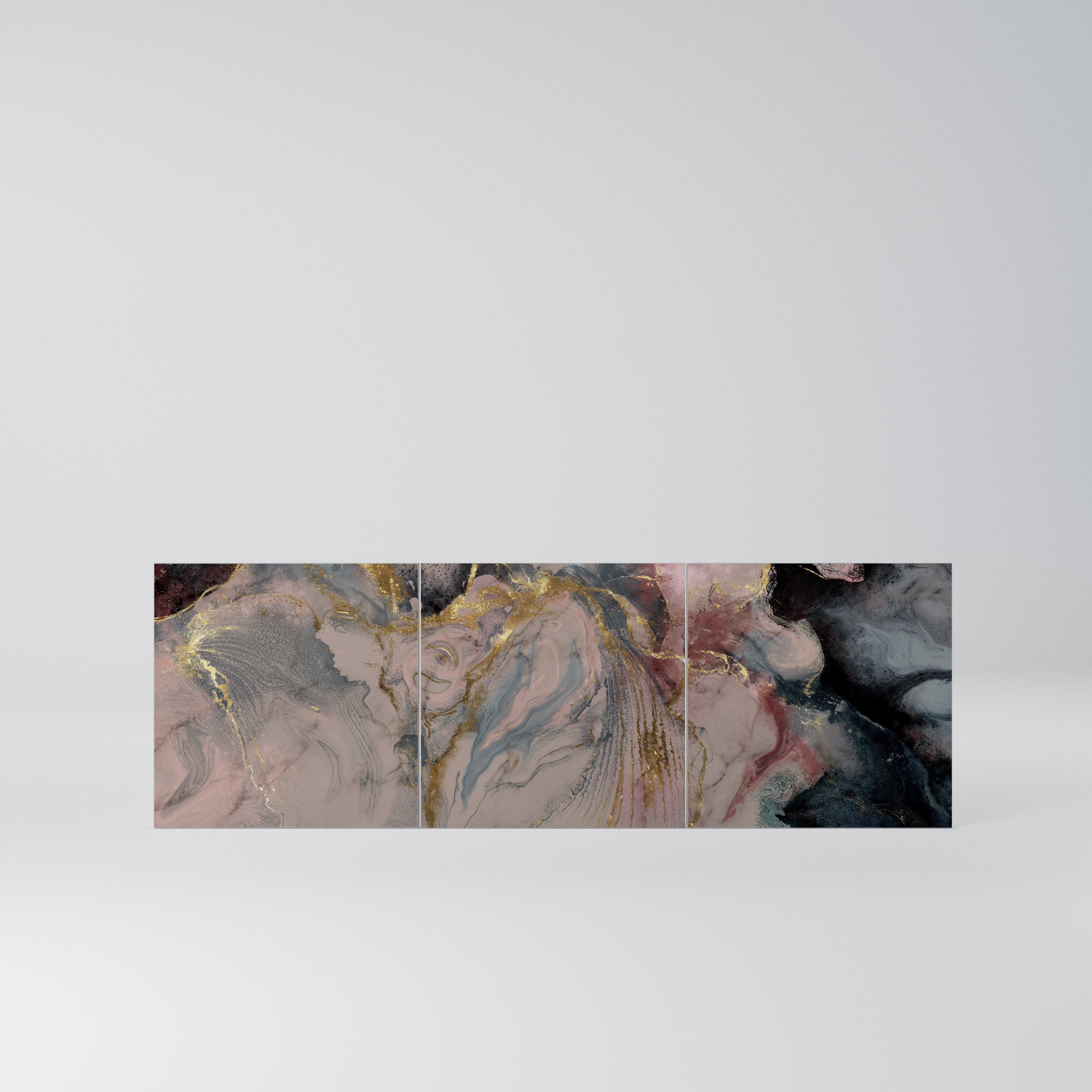 GILDED SWIRLS Komplet 3 frontów do komody 3-drzwiowej