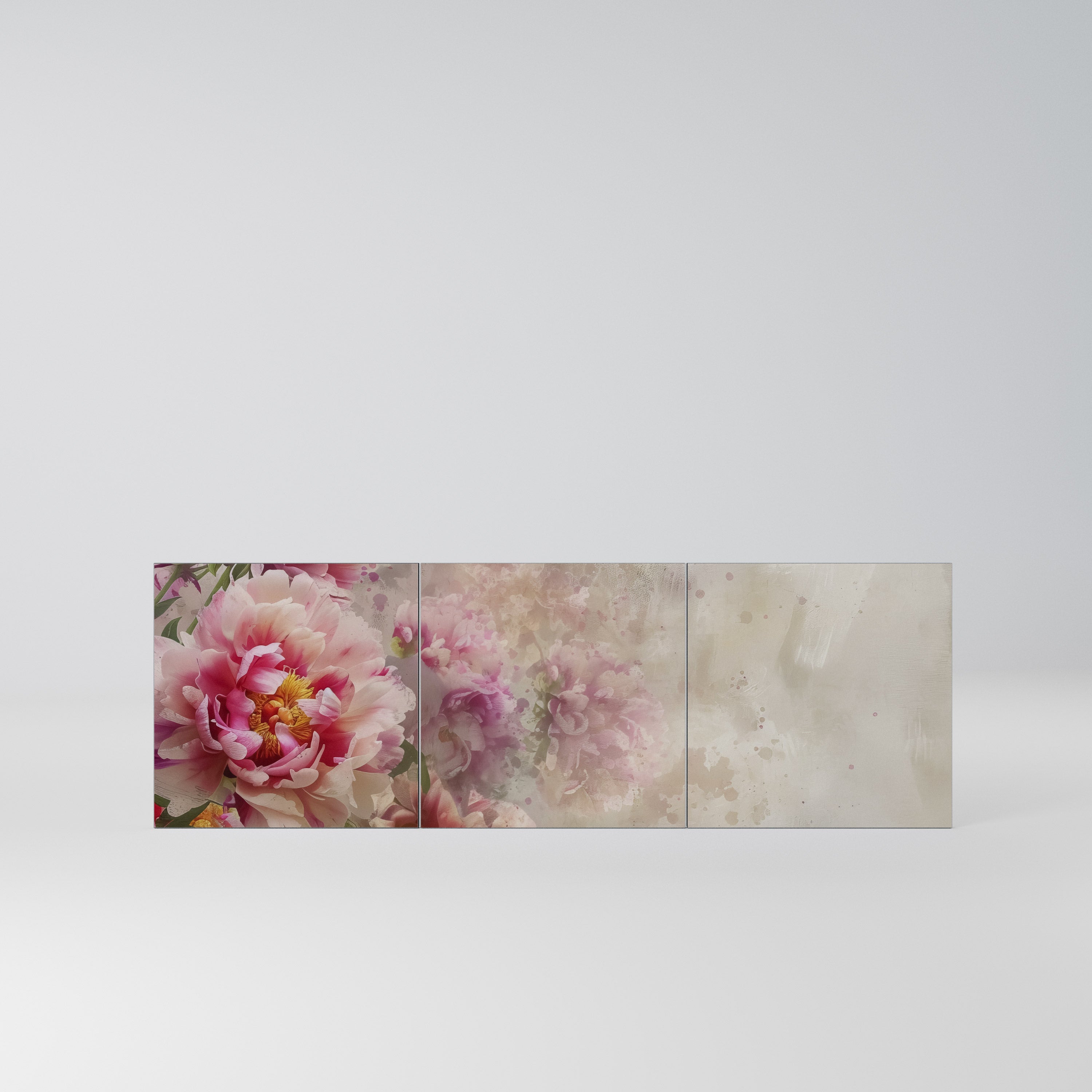 PEONY WHISPER Komplet 3 frontów do komody 3-drzwiowej