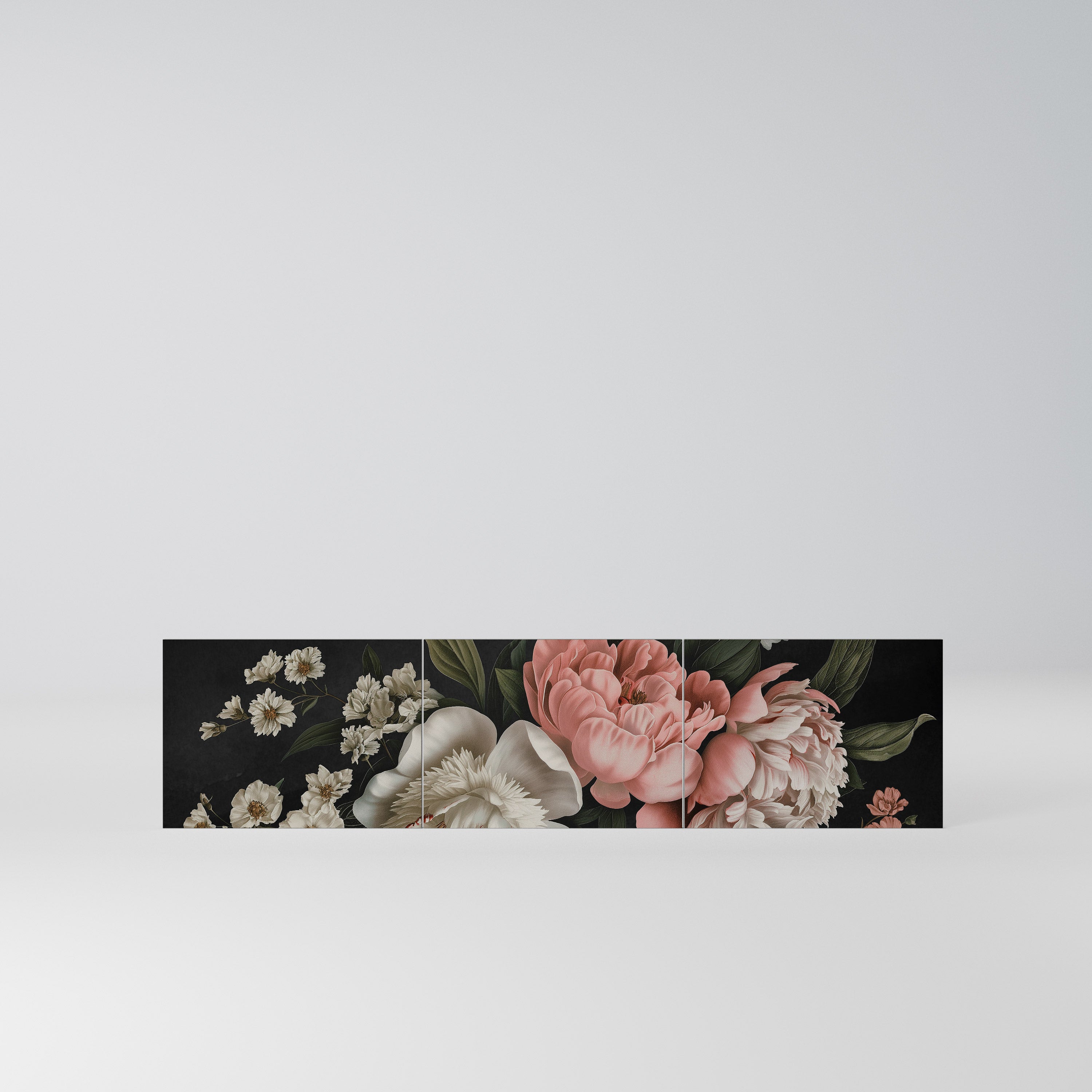 LUSH ELEGANCE Komplet 3 frontów do szafki RTV 3-drzwiowej
